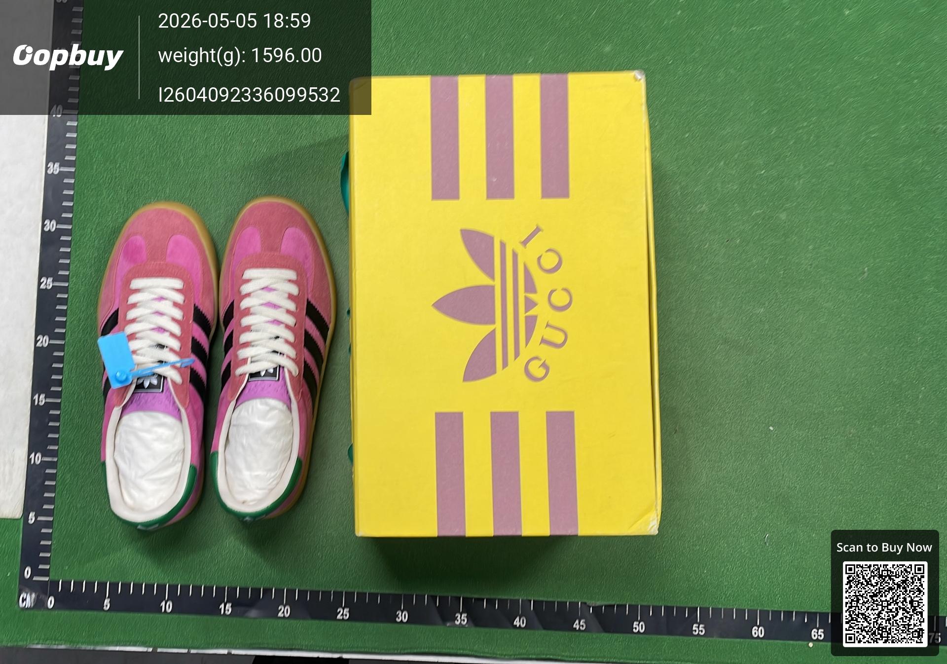 Foto QC 2 de Gucci Gazelle Low adidas GG Monogram Beige Brown 707850 UWV20 7162