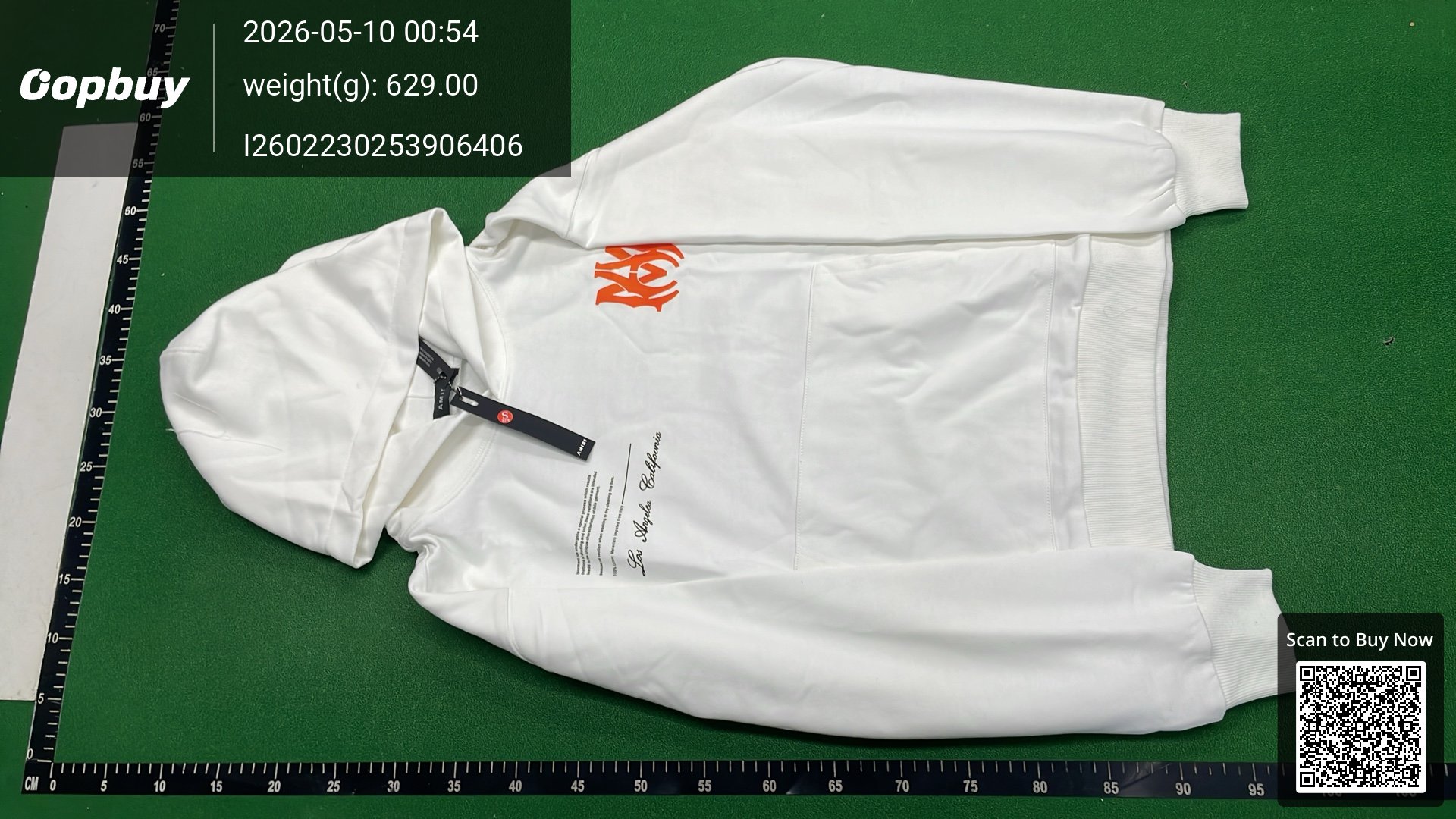 Foto QC 4 de Amiri Eden Rock Hoodie St. Barthelemy Dark Grey