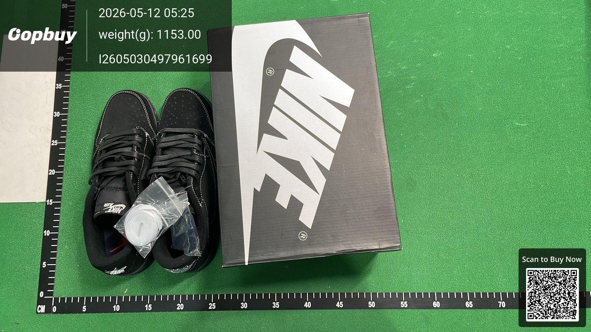 Foto QC 1 de Jordan 1 Retro Low OG SP Travis Scott Black Phantom DM7866-001