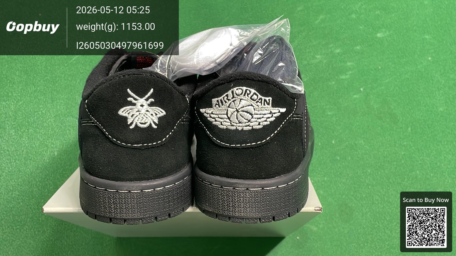 Foto QC 5 de Jordan 1 Retro Low OG SP Travis Scott Black Phantom DM7866-001