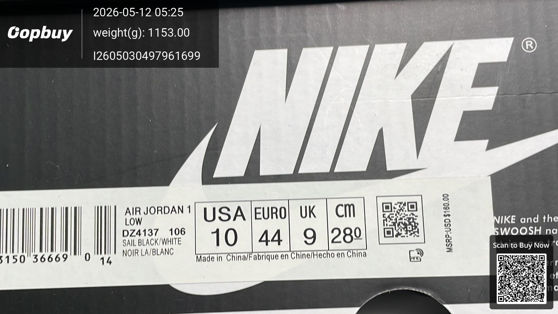 Foto QC 3 de Jordan 1 Retro Low OG SP Travis Scott Black Phantom DM7866-001
