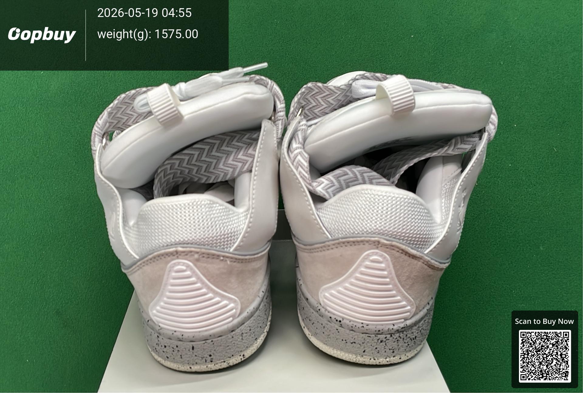 Foto QC 5 de Lanvin Curb Low-Top Leather Suede Oversized Laces