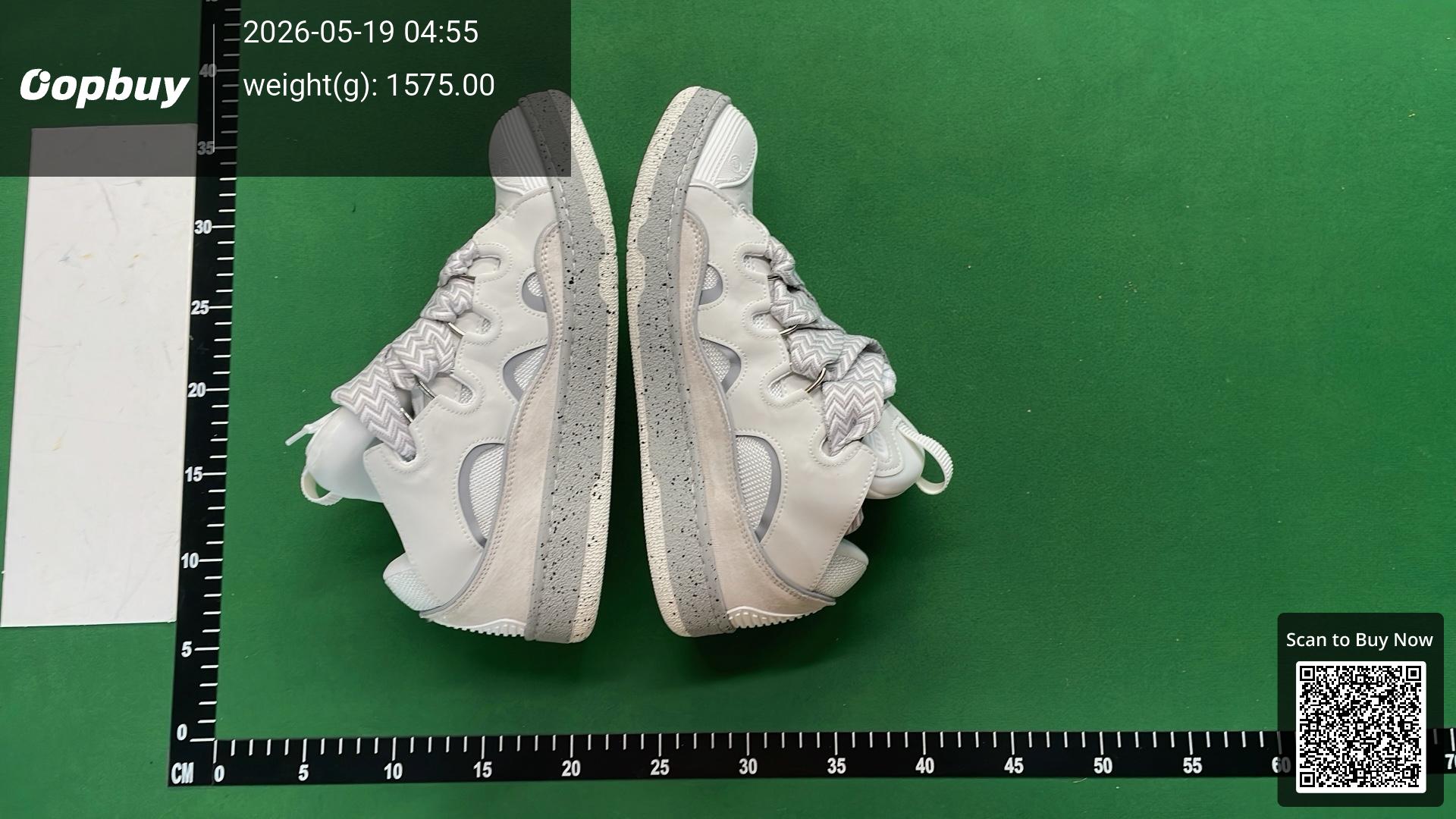 Foto QC 8 de Lanvin Curb Low-Top Leather Suede Oversized Laces