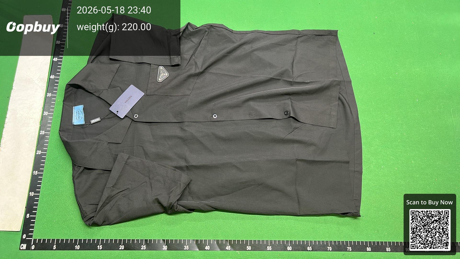 Foto QC 4 de Prada Shirt Triangle Logo Black