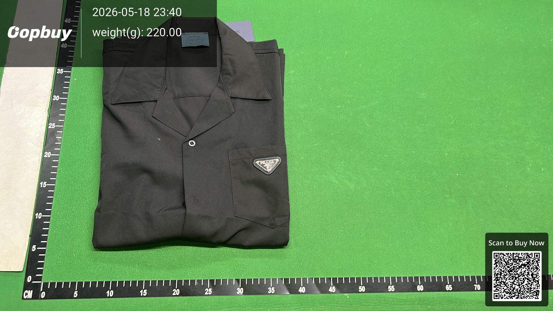 Foto QC 7 de Prada Shirt Triangle Logo Black