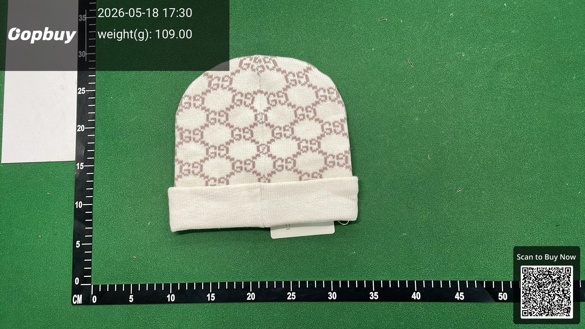 Foto QC 7 de Gucci GG Logo Beanie Beige