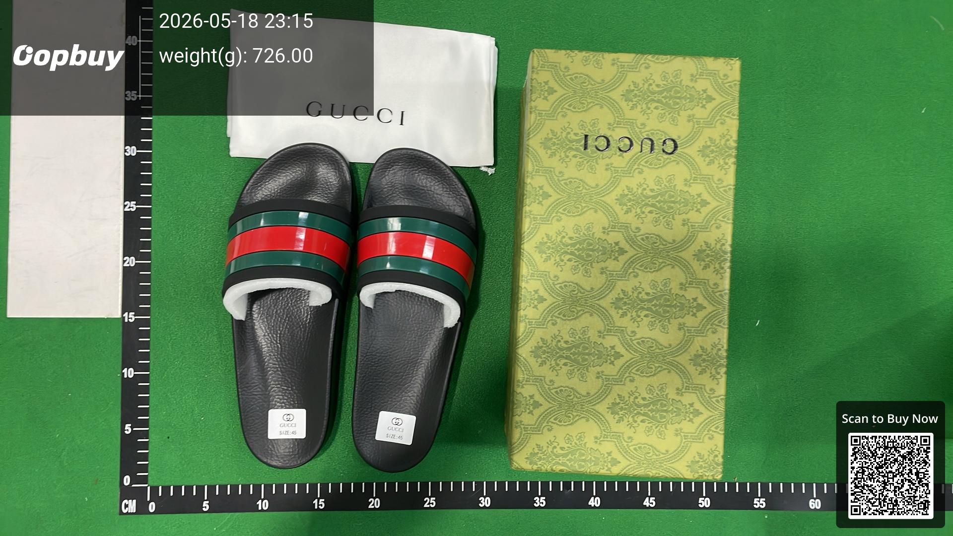 Foto QC 2 de Gucci Pursuit Slide GG Supreme Beige Ebony