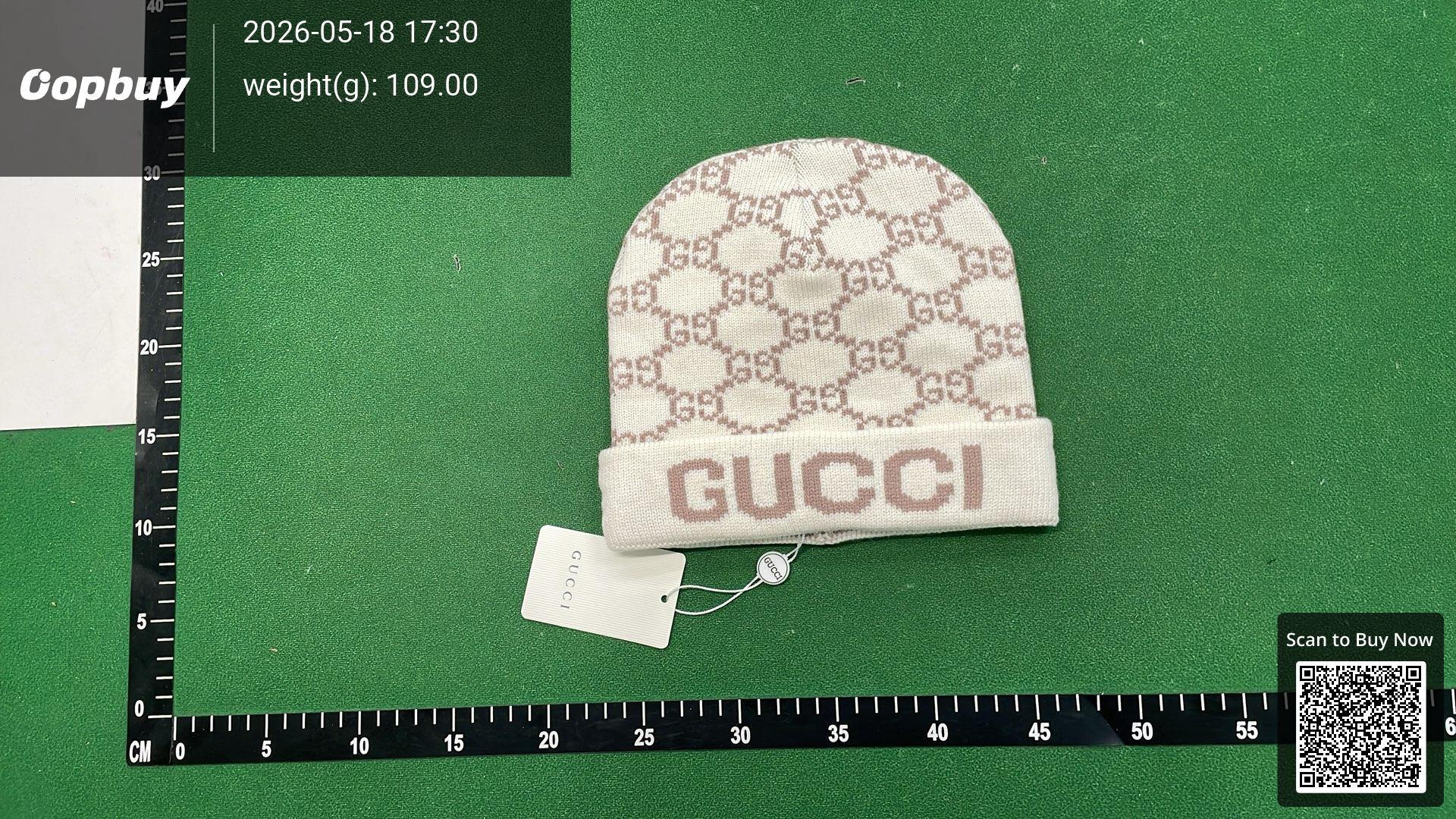 Foto QC 4 de Gucci GG Logo Beanie Beige