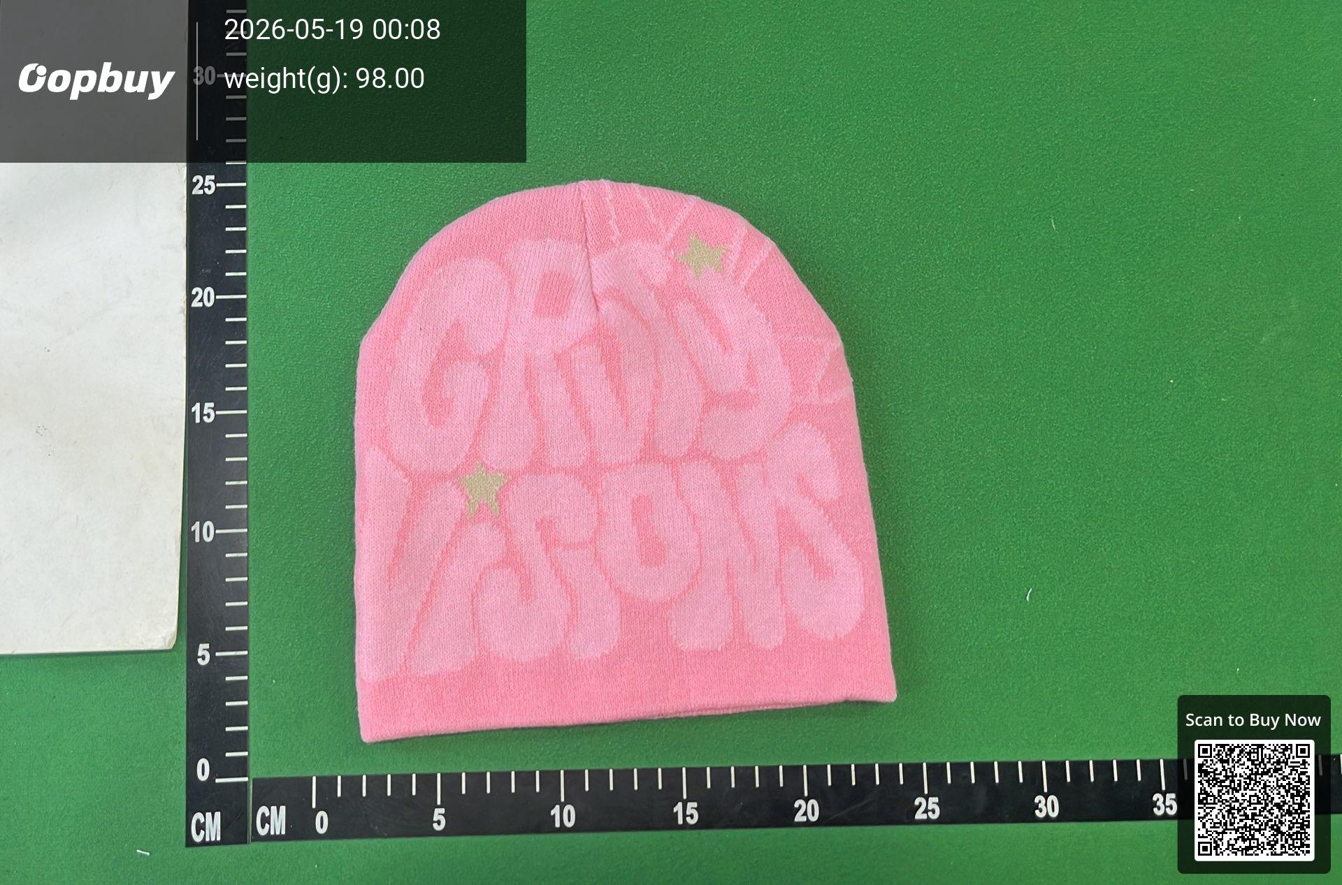 Foto QC 7 de Gritty Visions Jacquard Logo Beanie Pink