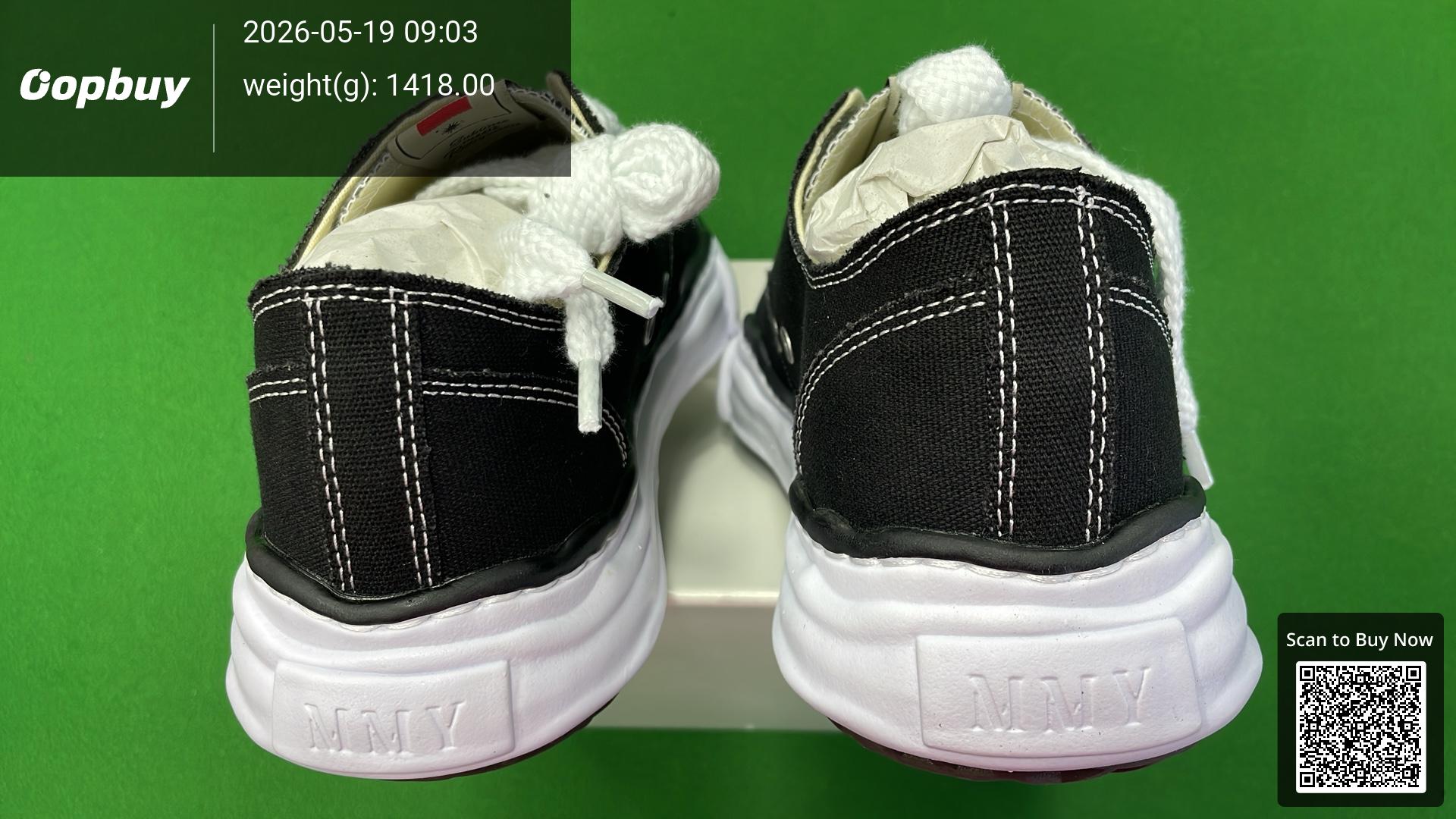 Foto QC 5 de Maison Mihara Yasuhiro Peterson Canvas Low Original Sole Black