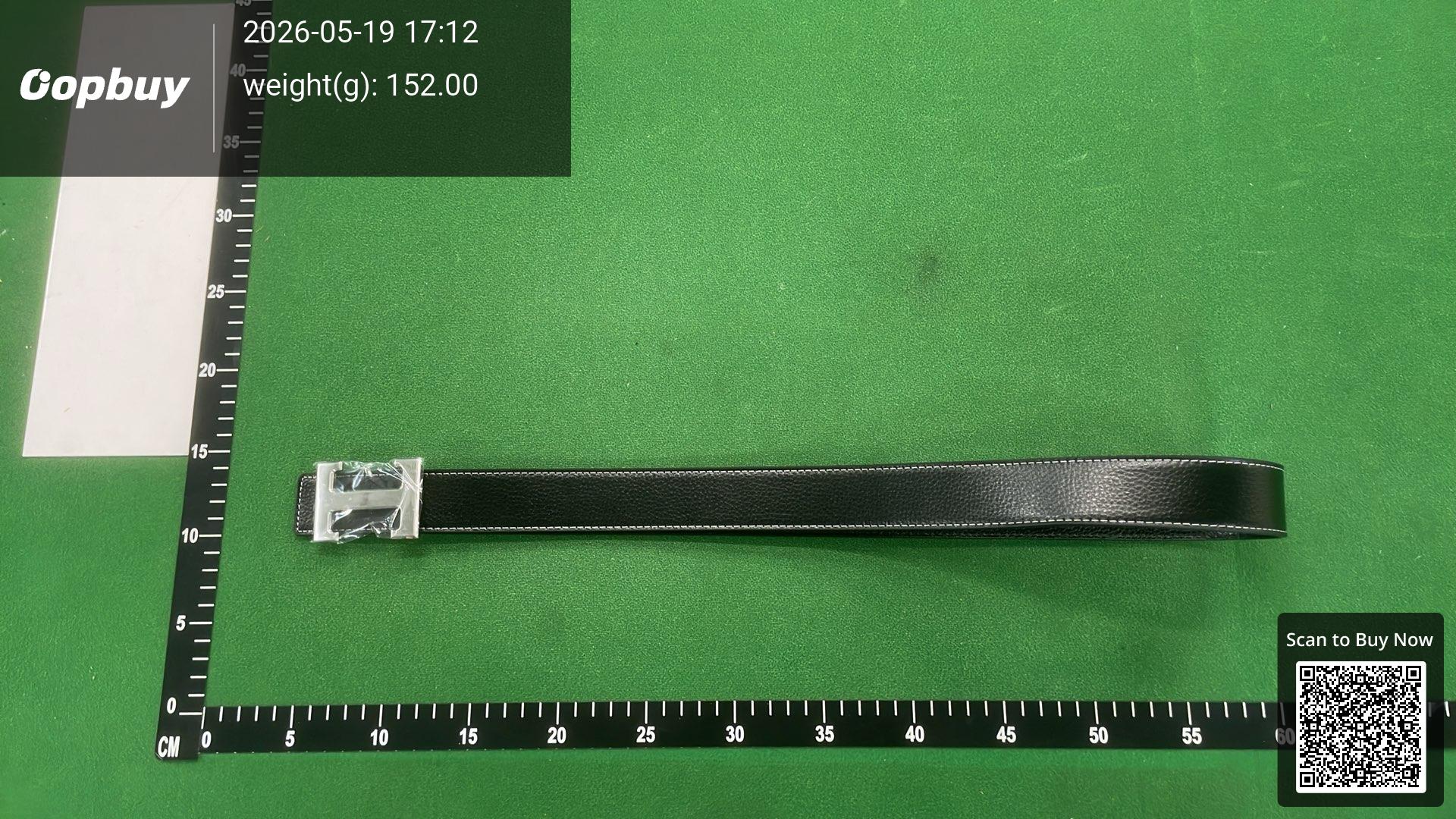 Foto QC 6 de Hermes H Reversible Belt White Black