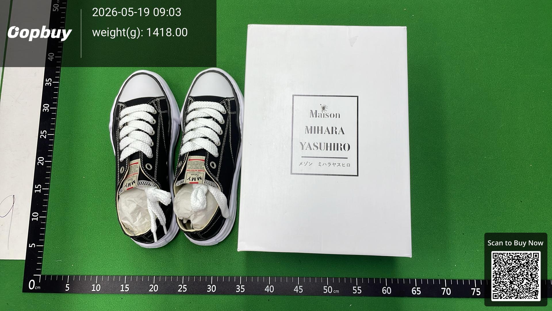 Foto QC 2 de Maison Mihara Yasuhiro Peterson Canvas Low Original Sole Black