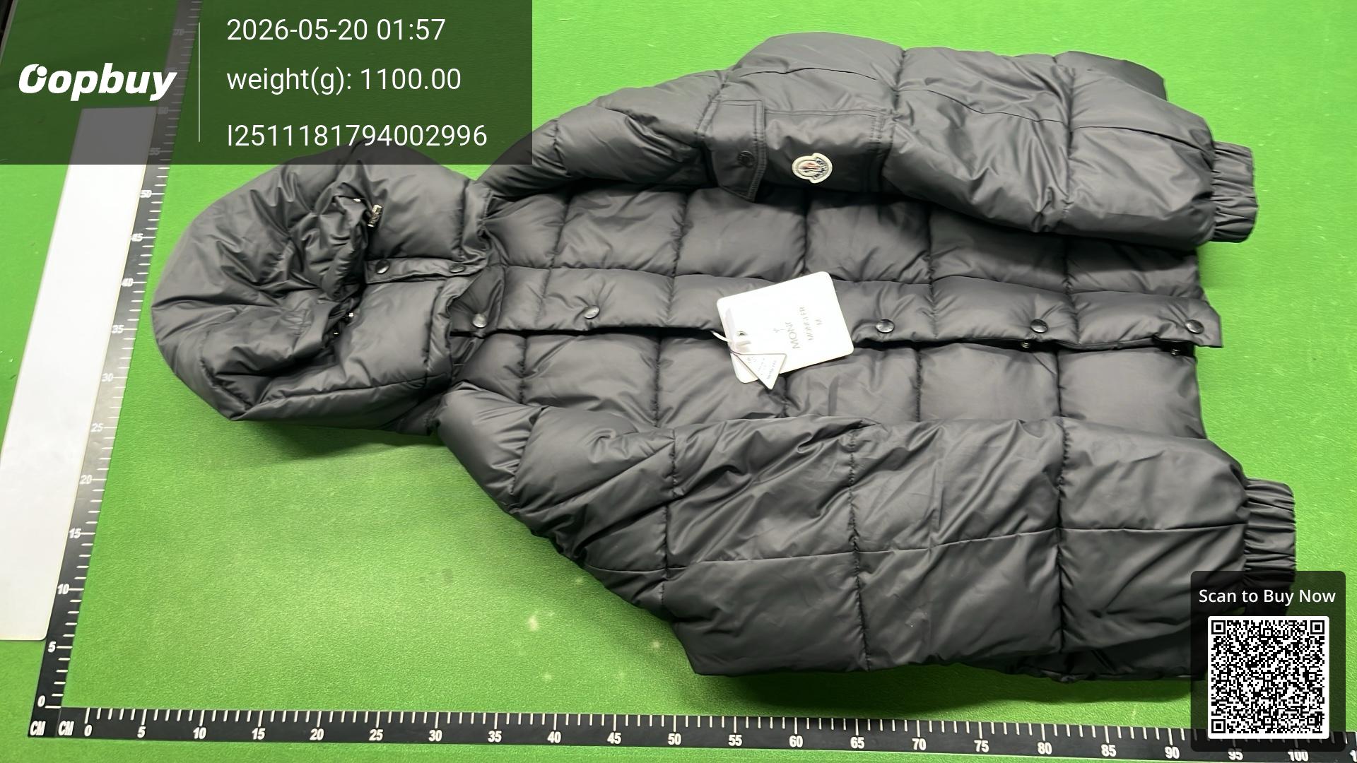 Foto QC 3 de Moncler Maya Puffer Jacket Matte Hooded Navy