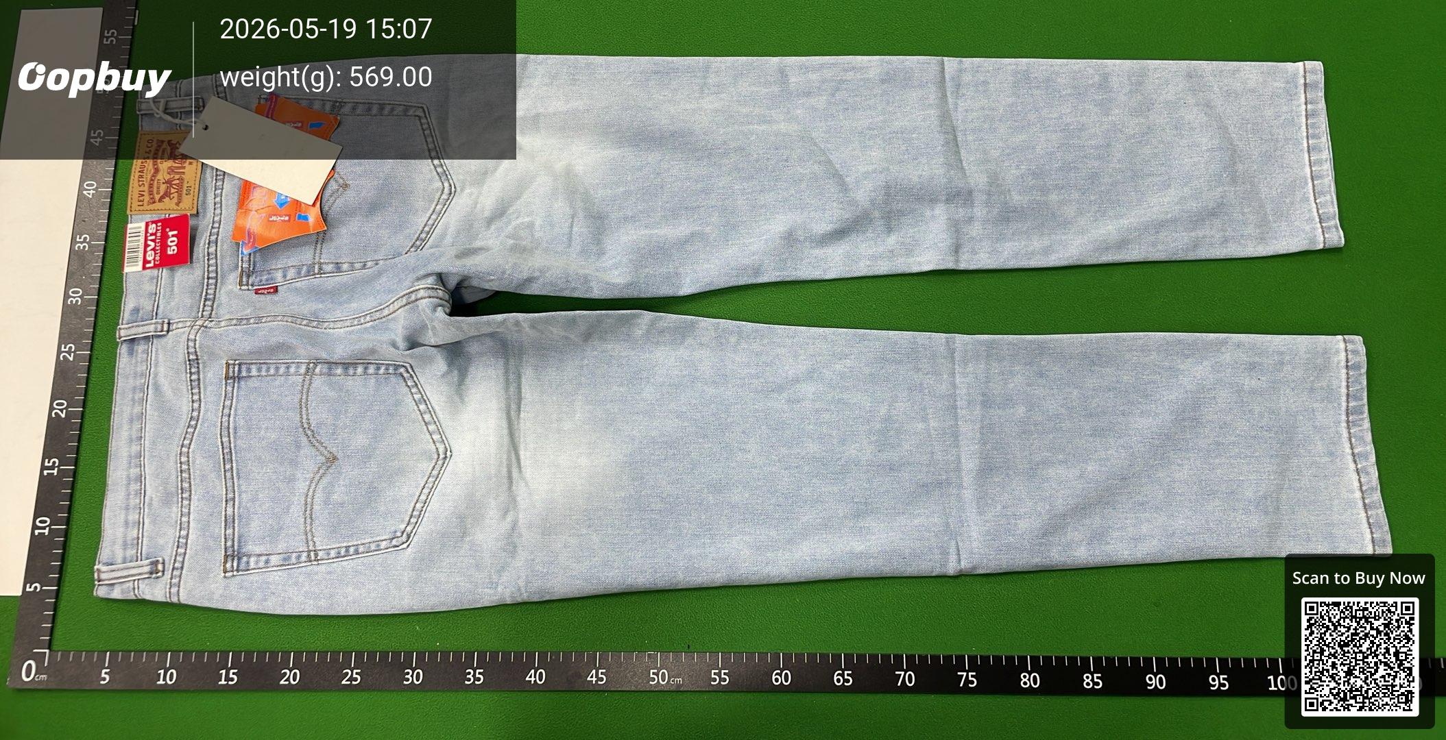 Foto QC 6 de Levi's 501 Original Jeans Straight Leg Light Blue