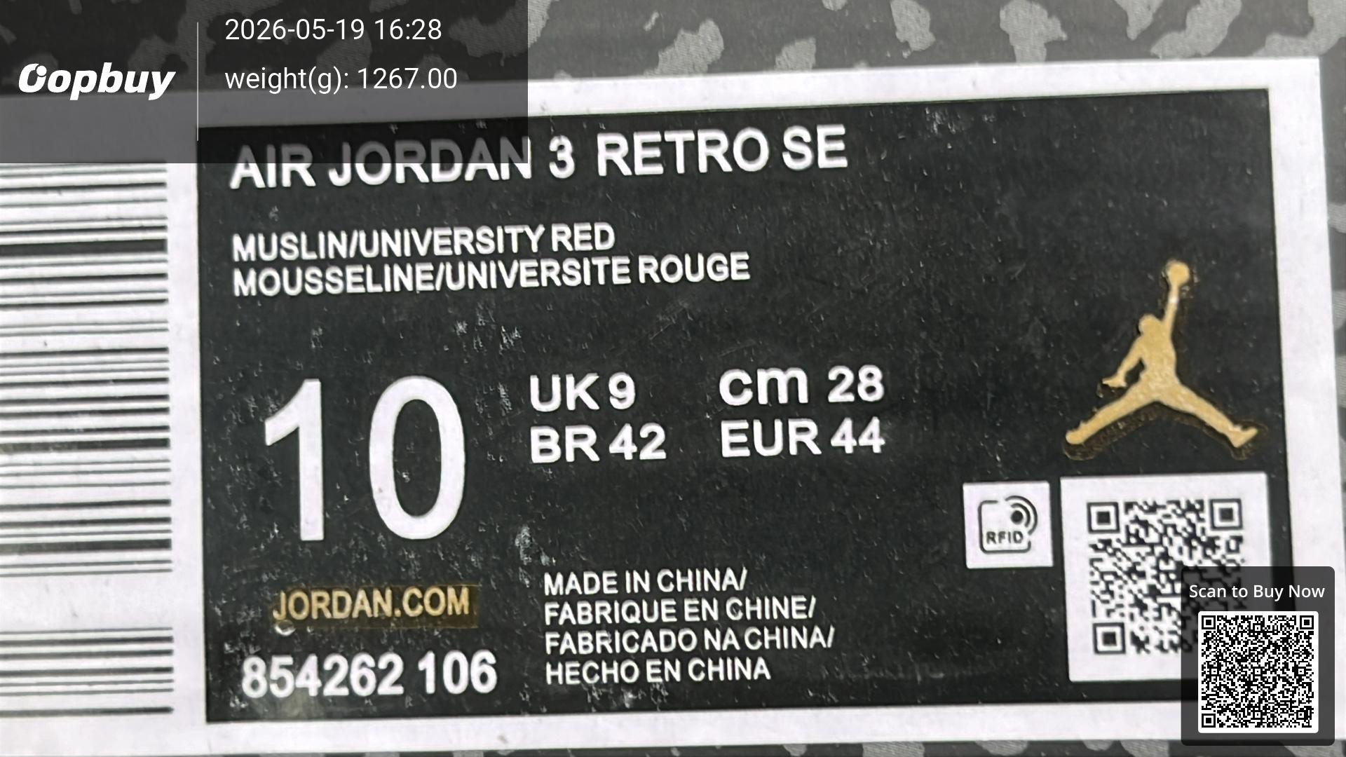 Foto QC 4 de Jordan 3 Retro Black Cat HGUA1219ZLB