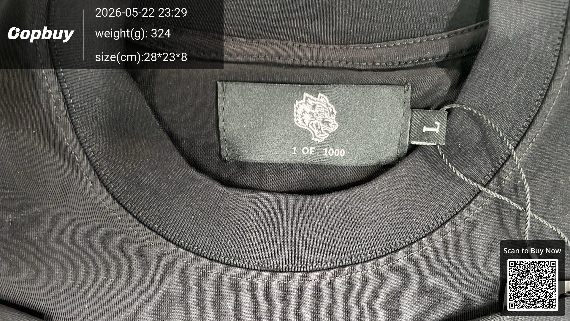 Foto QC 1 de derschutz Batman T-shirt Wolf Head Lightning Black