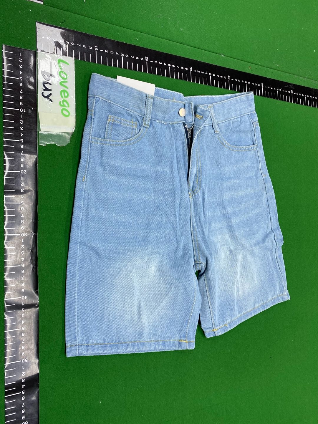 Foto QC 4 de Unbranded Denim Shorts Washed Loose Black