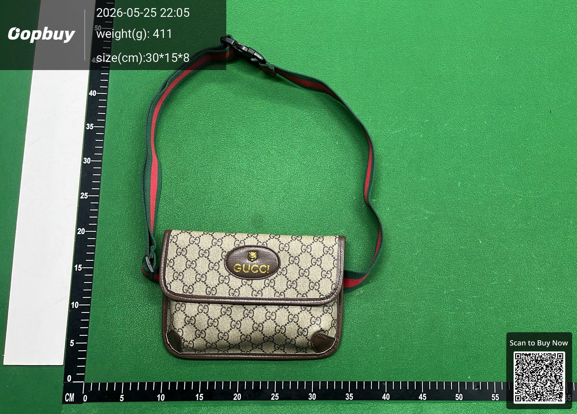Foto QC 1 de Gucci Neo Vintage GG Supreme Belt Bag Small Beige/Ebony GG Supreme Canvas