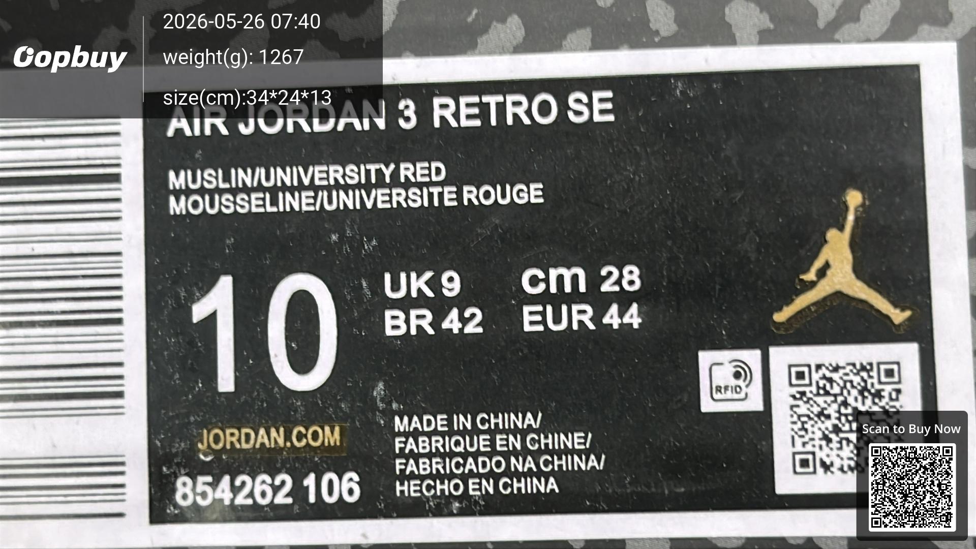 Foto QC 3 de Jordan 3 Retro Black Cat HGUA1219ZLB