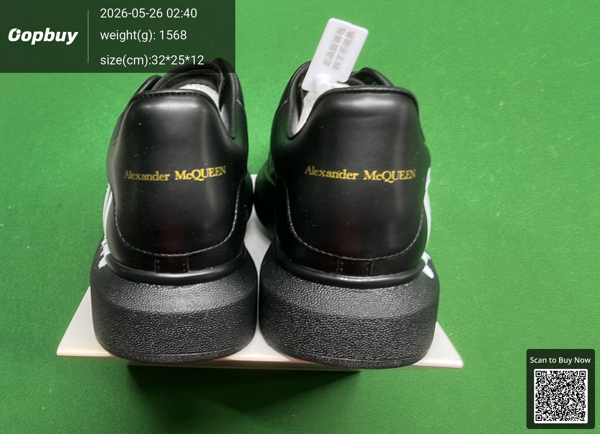 Foto QC 6 de Alexander McQueen Oversized Low White Black Graffiti HL141500813