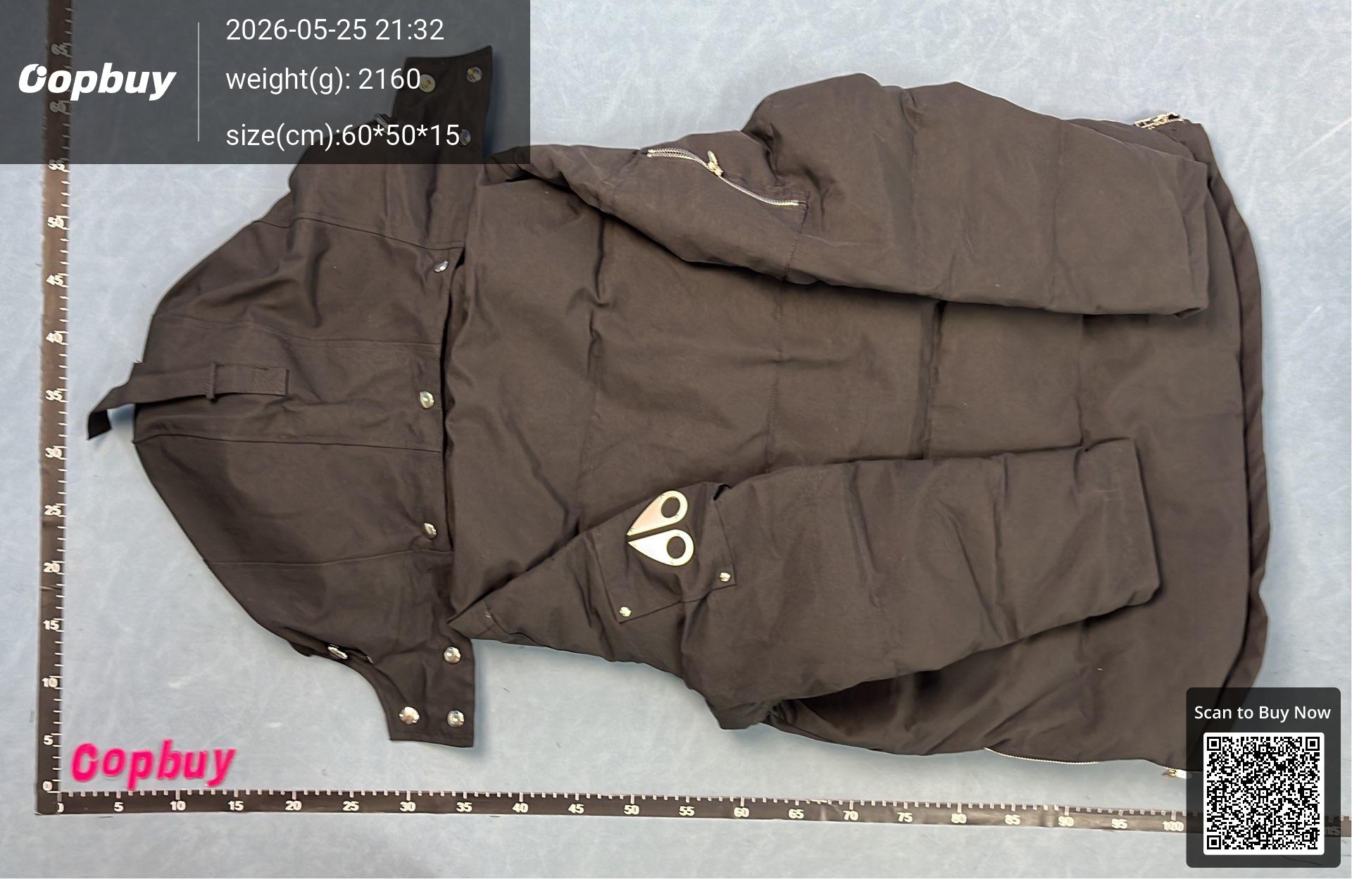 Foto QC 7 de Moose Knuckles Down Parka Jacket Fur Hood Pom-Poms White