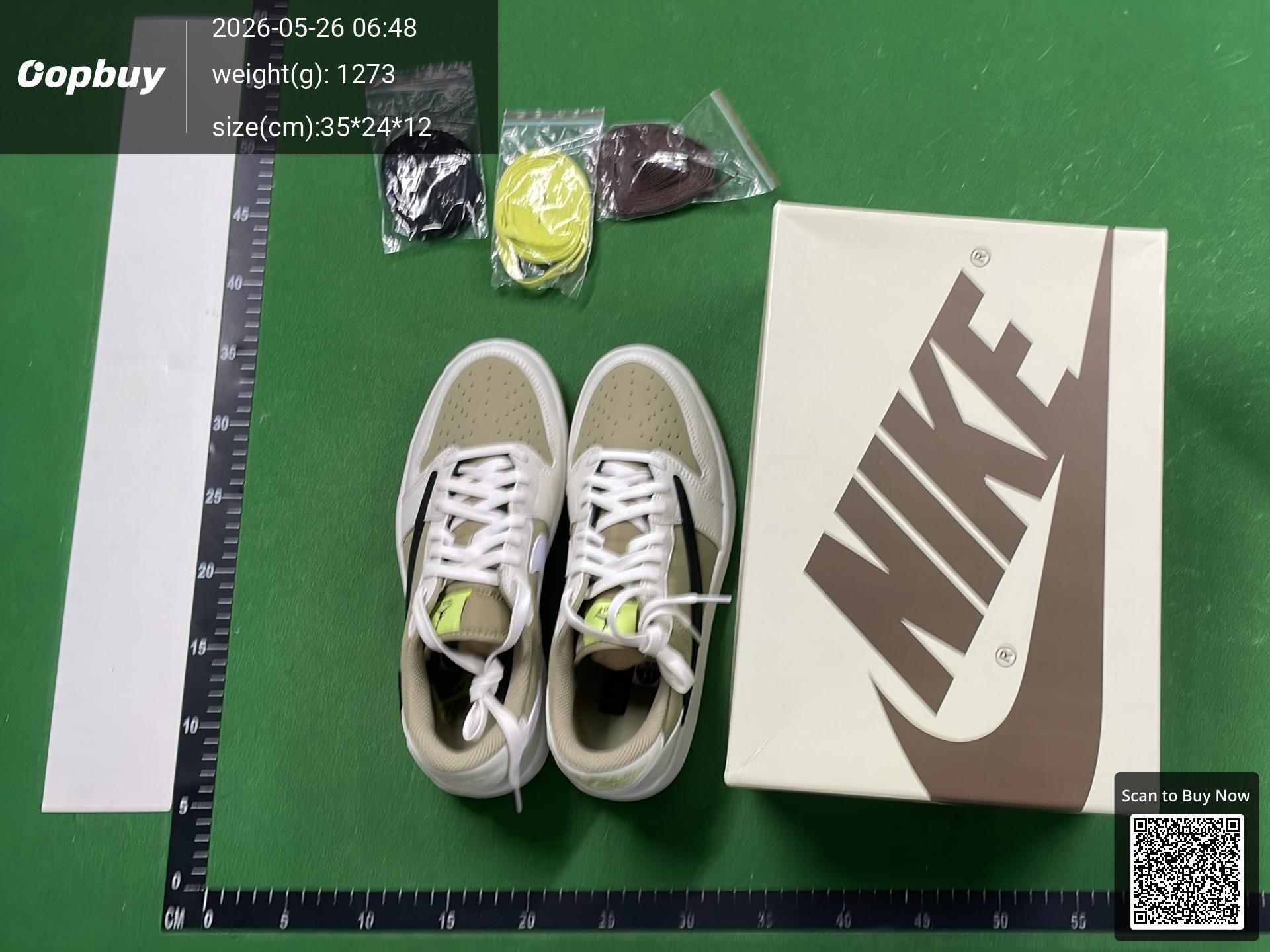 Foto QC 1 de Jordan 1 Retro Low OG SP Travis Scott Black Phantom DM7866-001