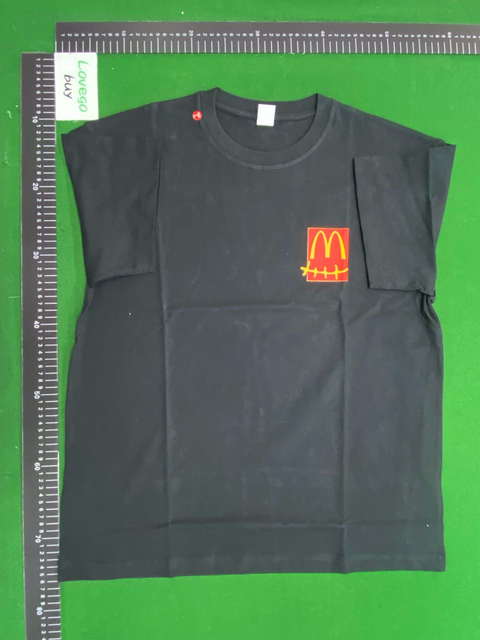 Foto QC 4 de Travis Scott McDonald's T-shirt Action Figure Blue