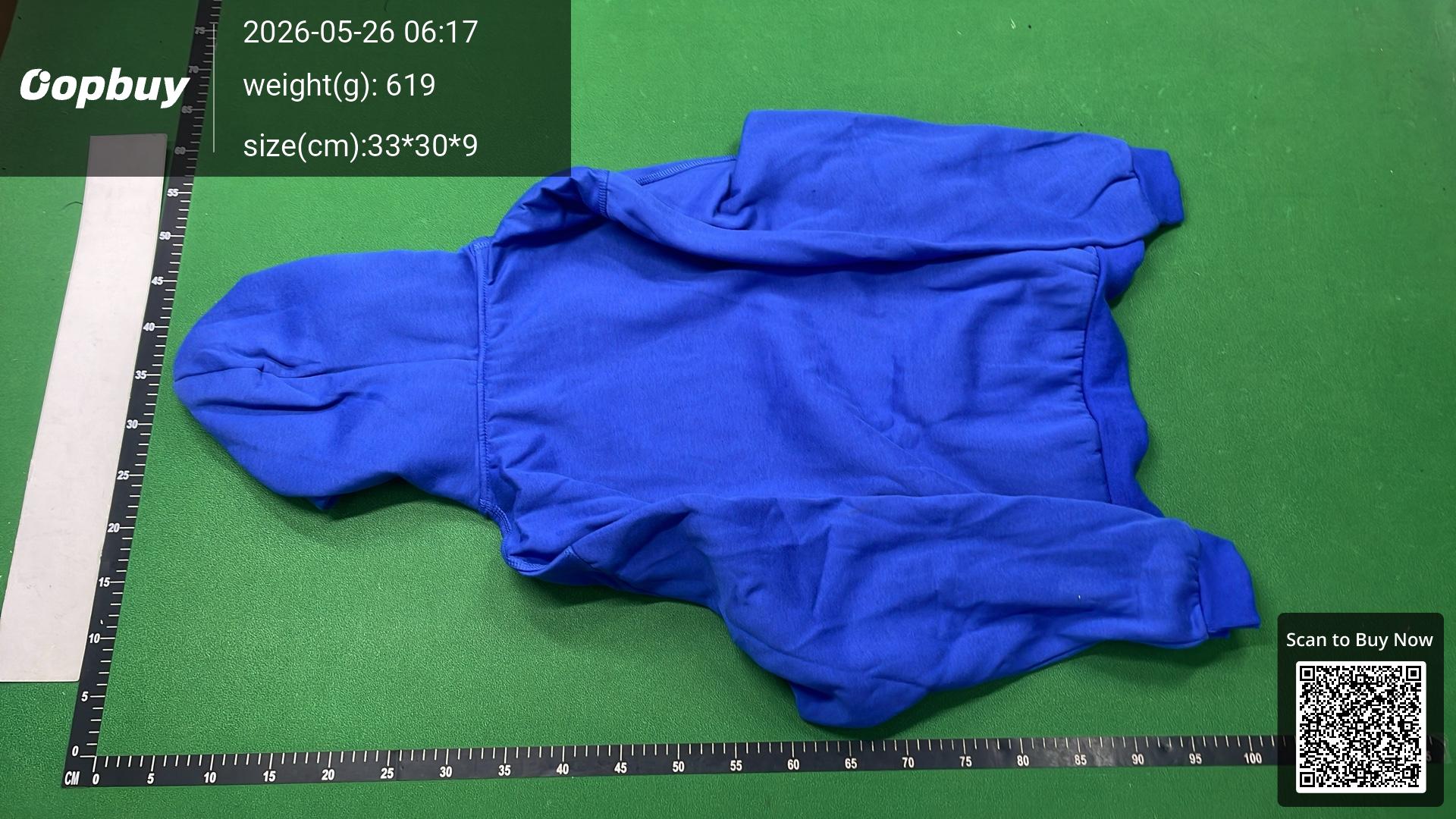 Foto QC 6 de Eric Emanuel Basic Hoodie EE Logo Baby Blue