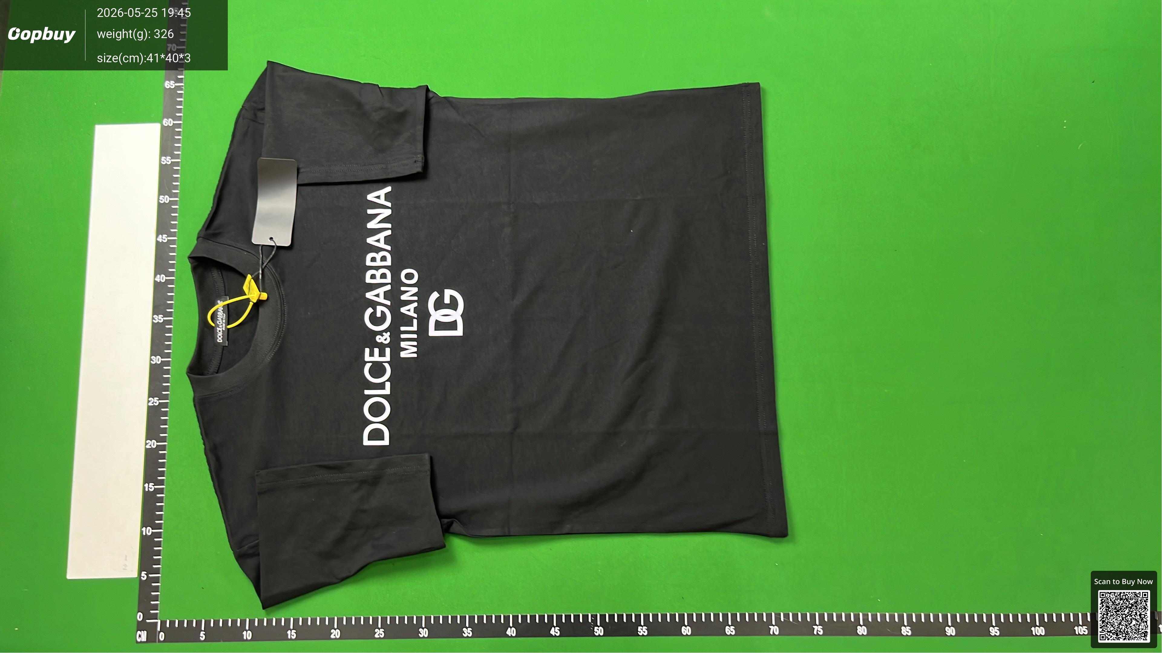 Foto QC 4 de Dolce & Gabbana T-shirt Milano DG Logo Print Black