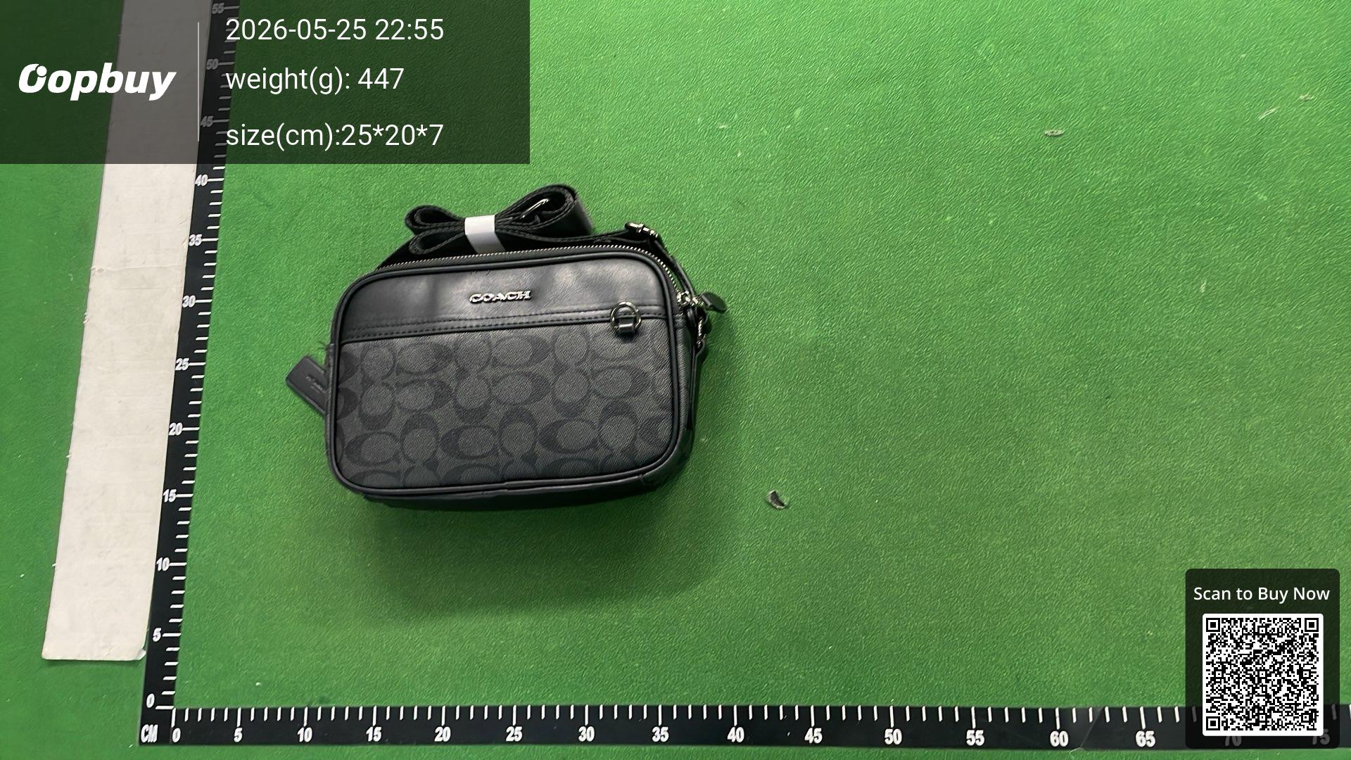Foto QC 5 de Coach Graham Crossbody Charcoal Signature Canvas