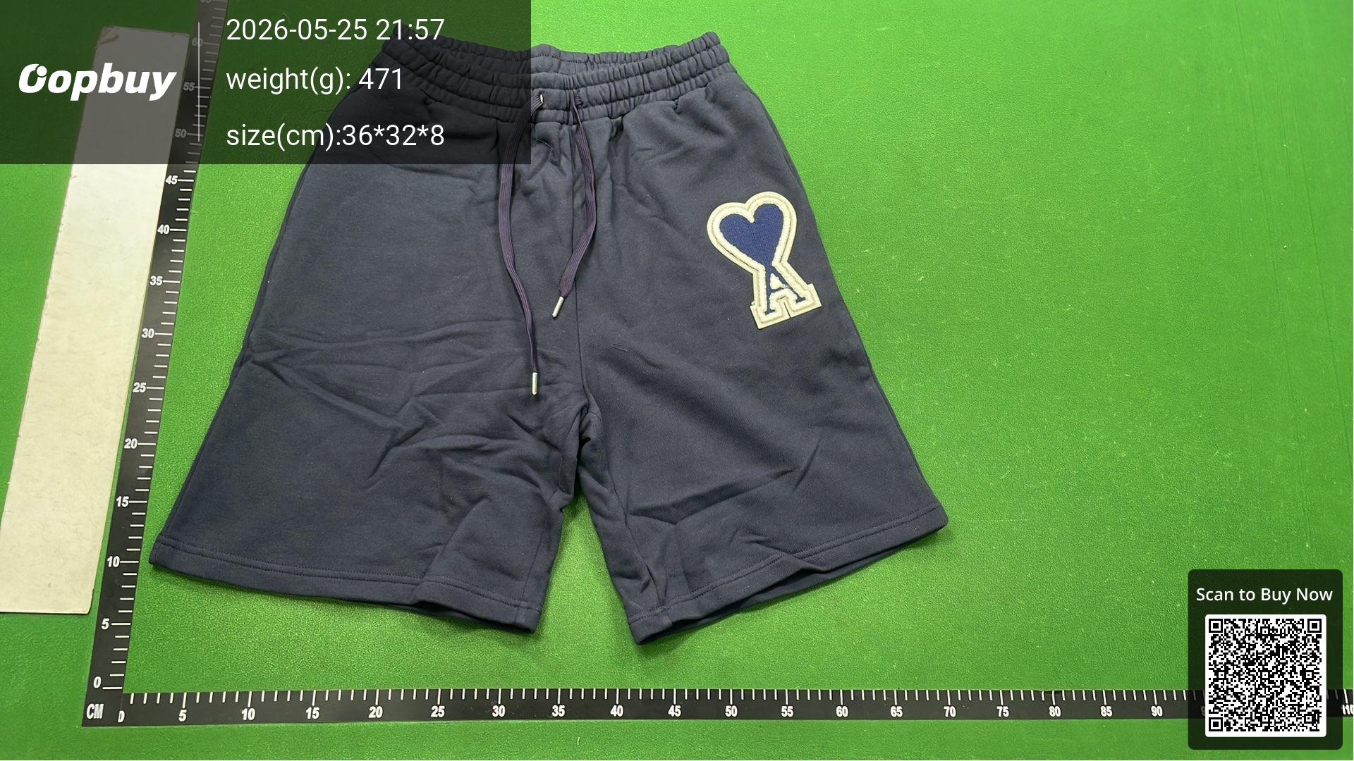 Foto QC 3 de Ami Paris Ami de Coeur Sweat Shorts Black
