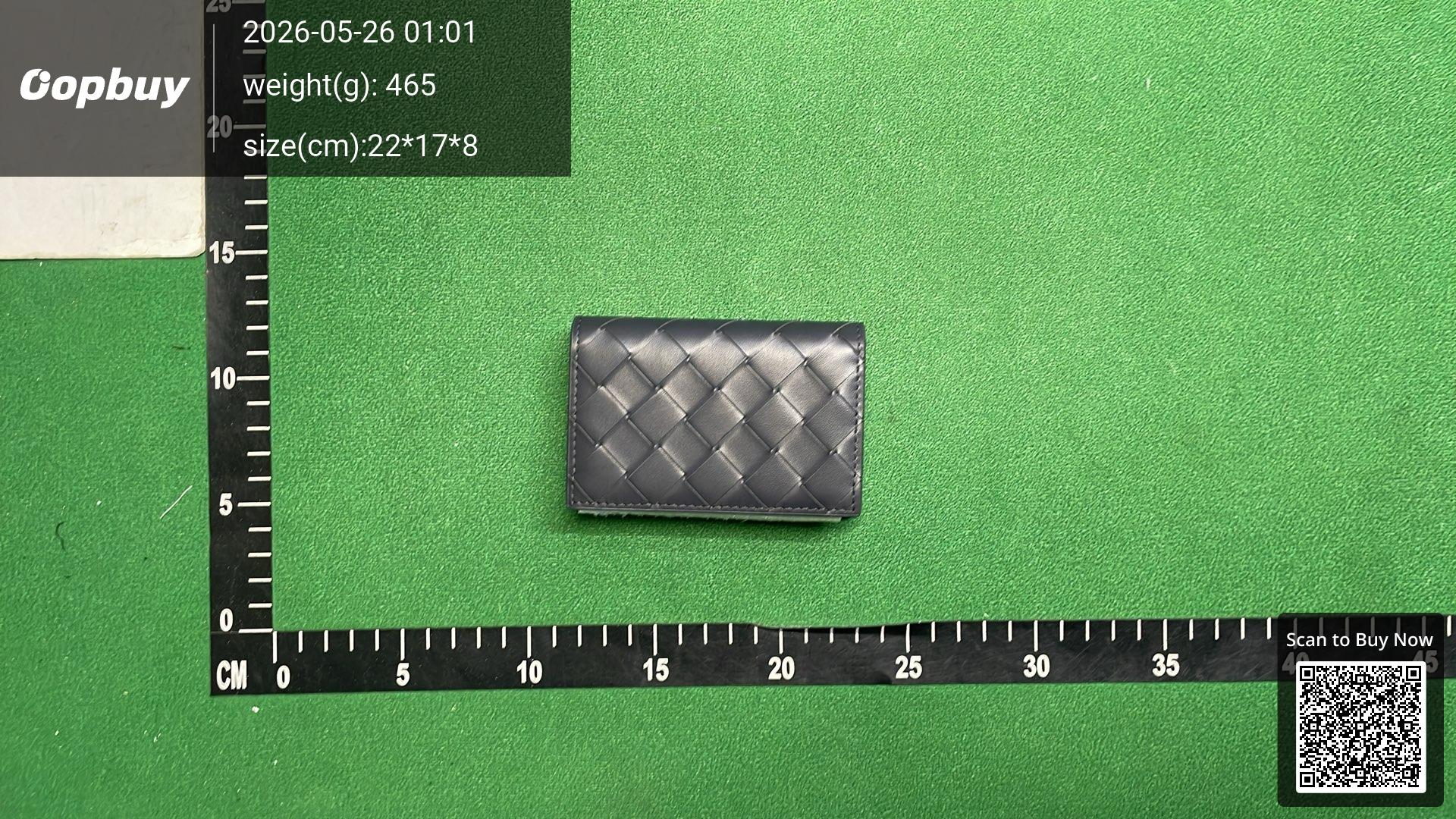 Foto QC 6 de Bottega Veneta Bi-fold Card Case Intrecciato Navy Grey