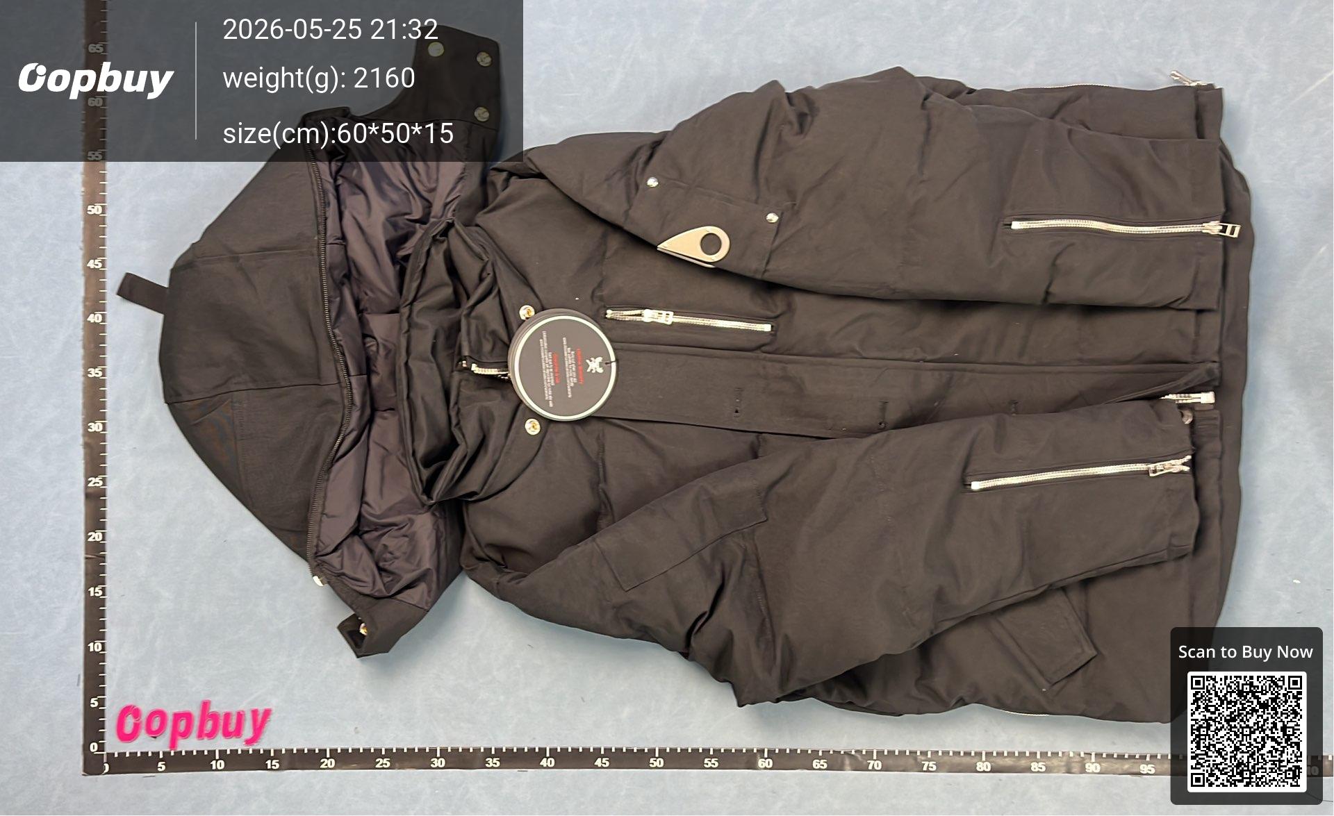 Foto QC 3 de Moose Knuckles Down Parka Jacket Fur Hood Pom-Poms White