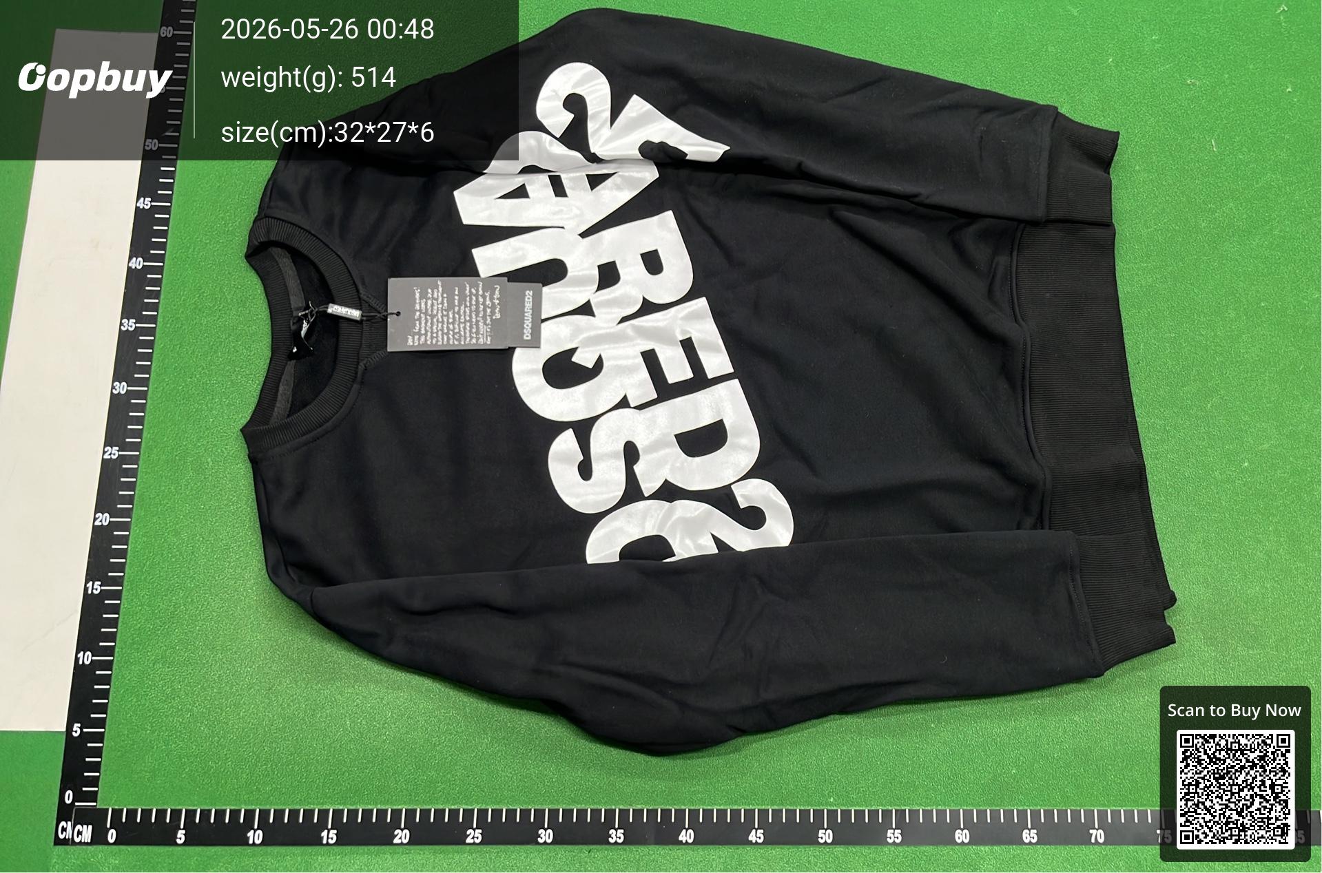 Foto QC 3 de DSQUARED2 ICON Hoodie Sunset Palm Tree Graphic Black