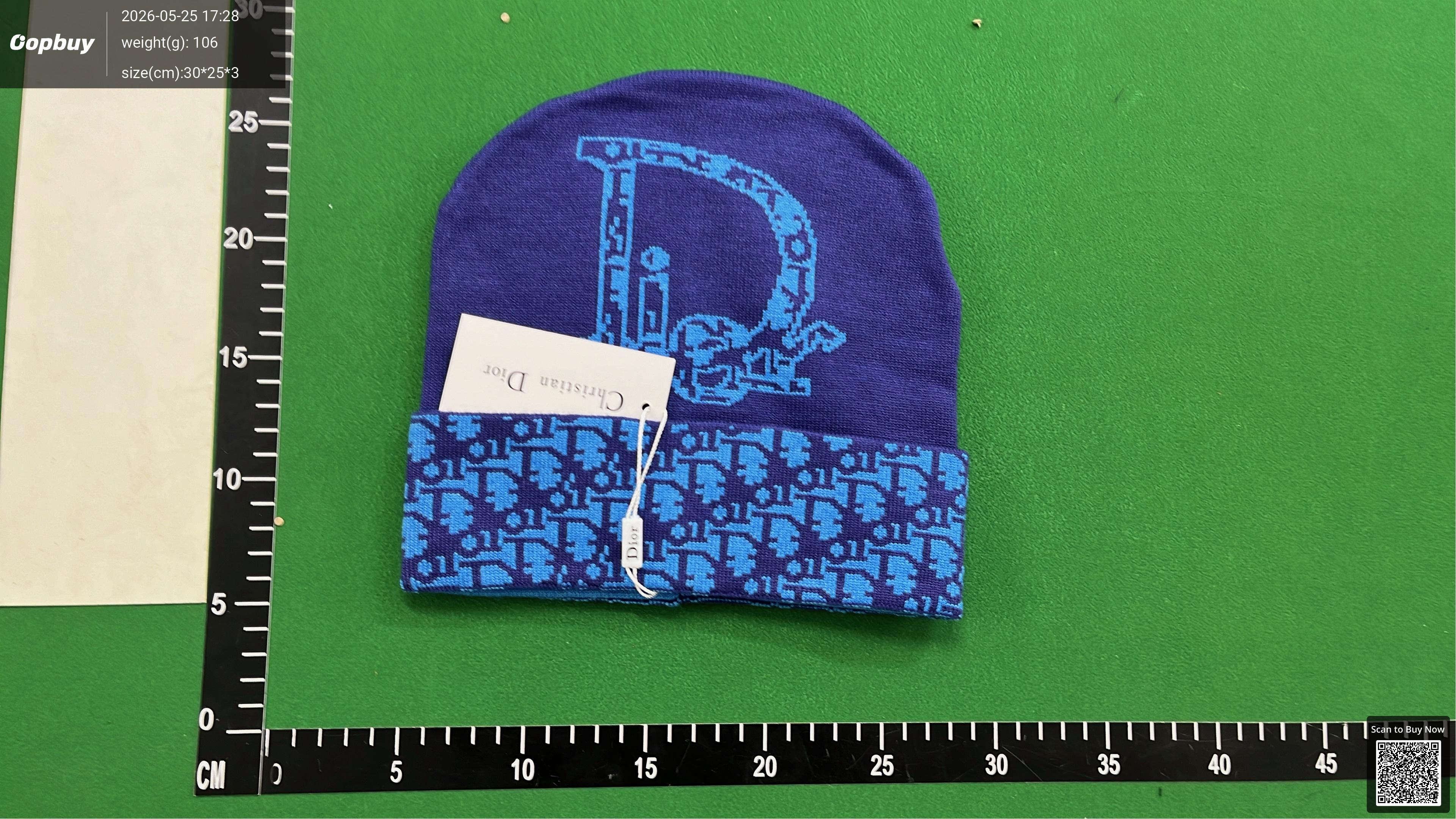 Foto QC 8 de Dior Oblique Beanie Pink