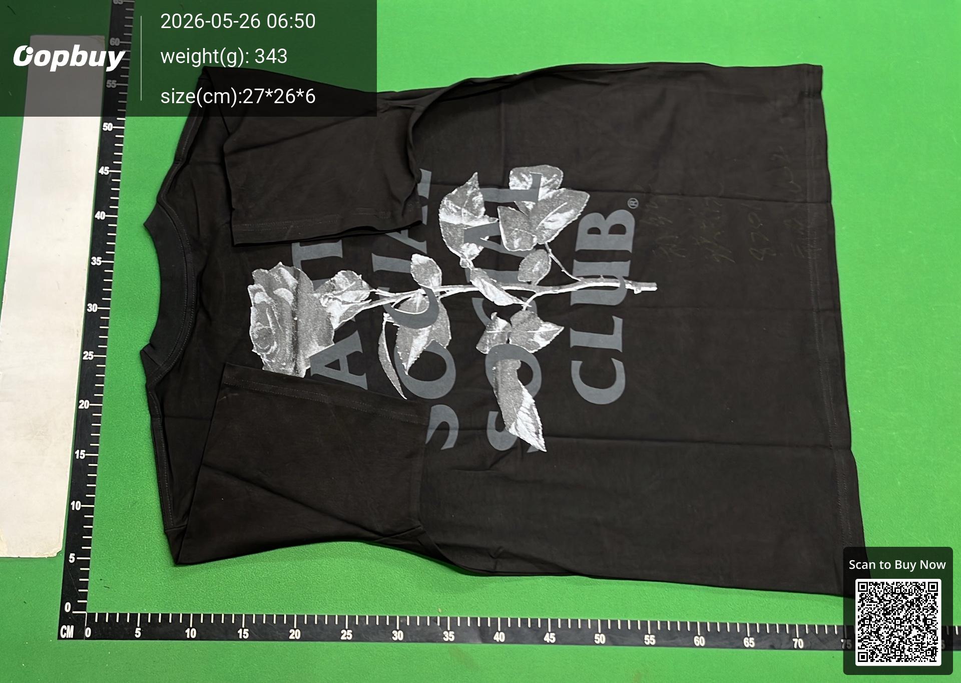 Foto QC 5 de Anti Social Social Club T-shirt Pink Drip Logo Black White
