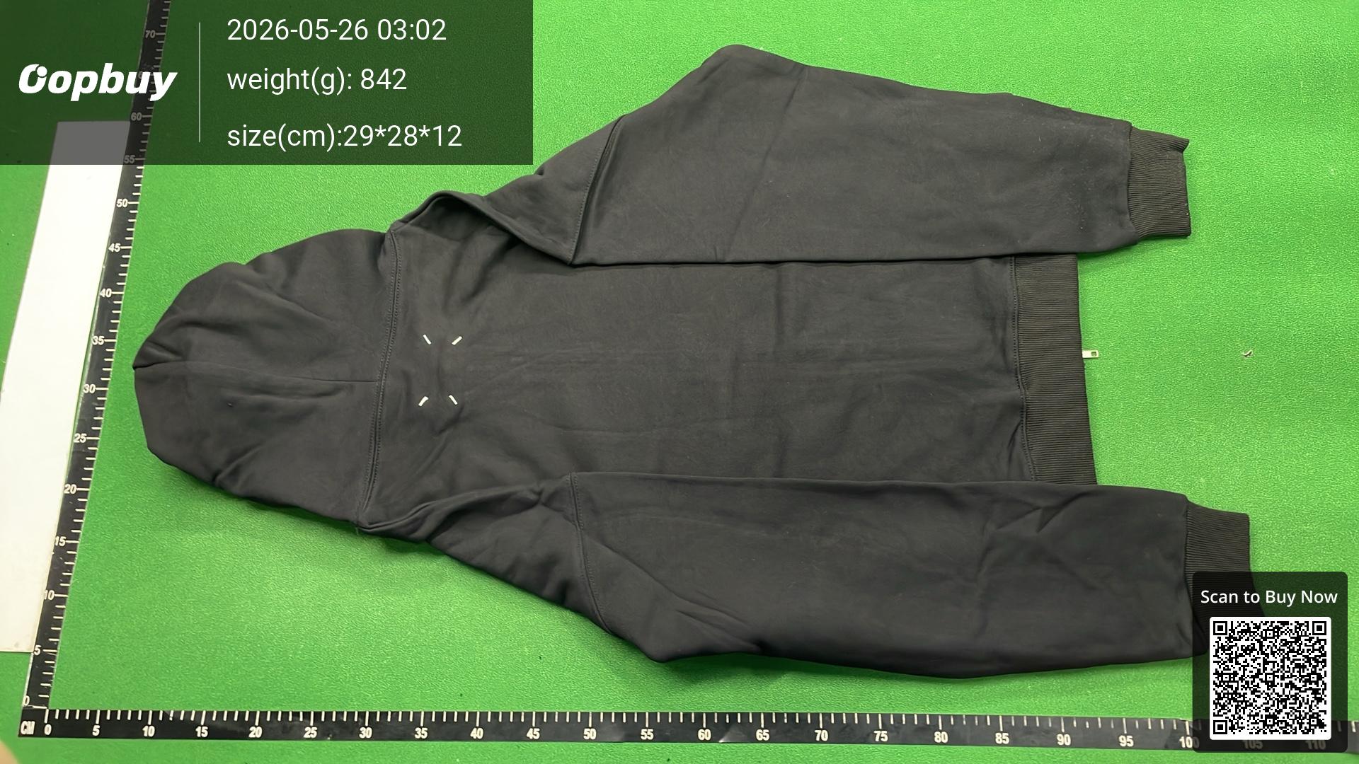 Foto QC 6 de Maison Margiela Diagonal Zipper Hoodie Black