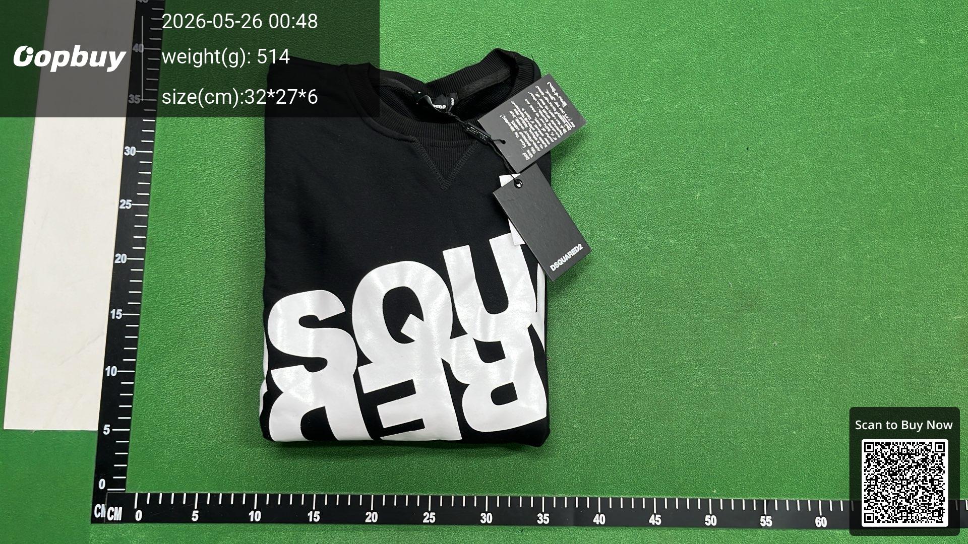 Foto QC 7 de DSQUARED2 ICON Hoodie Sunset Palm Tree Graphic Black