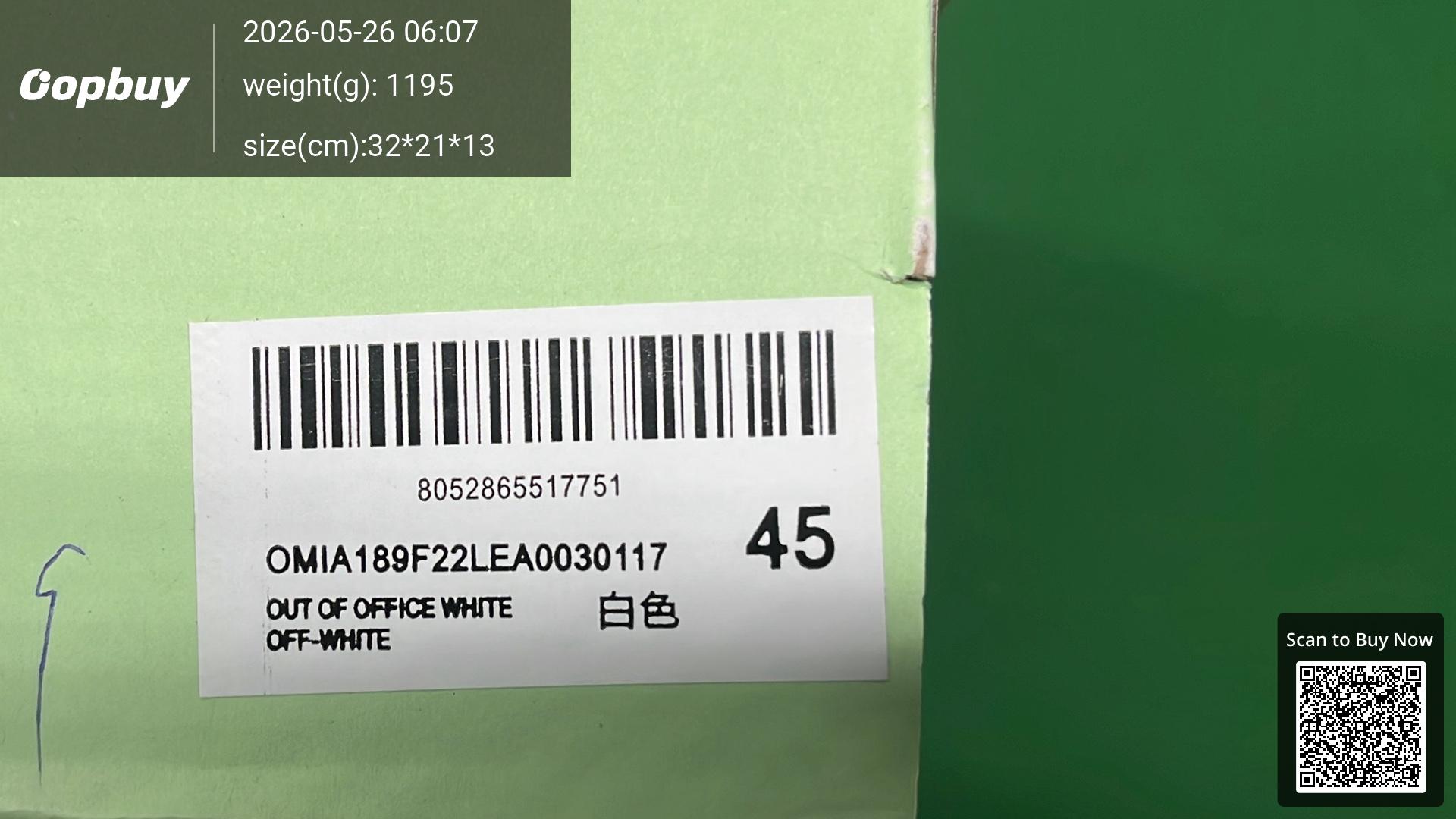 Foto QC 4 de Off-White Out Of Office Low Black White