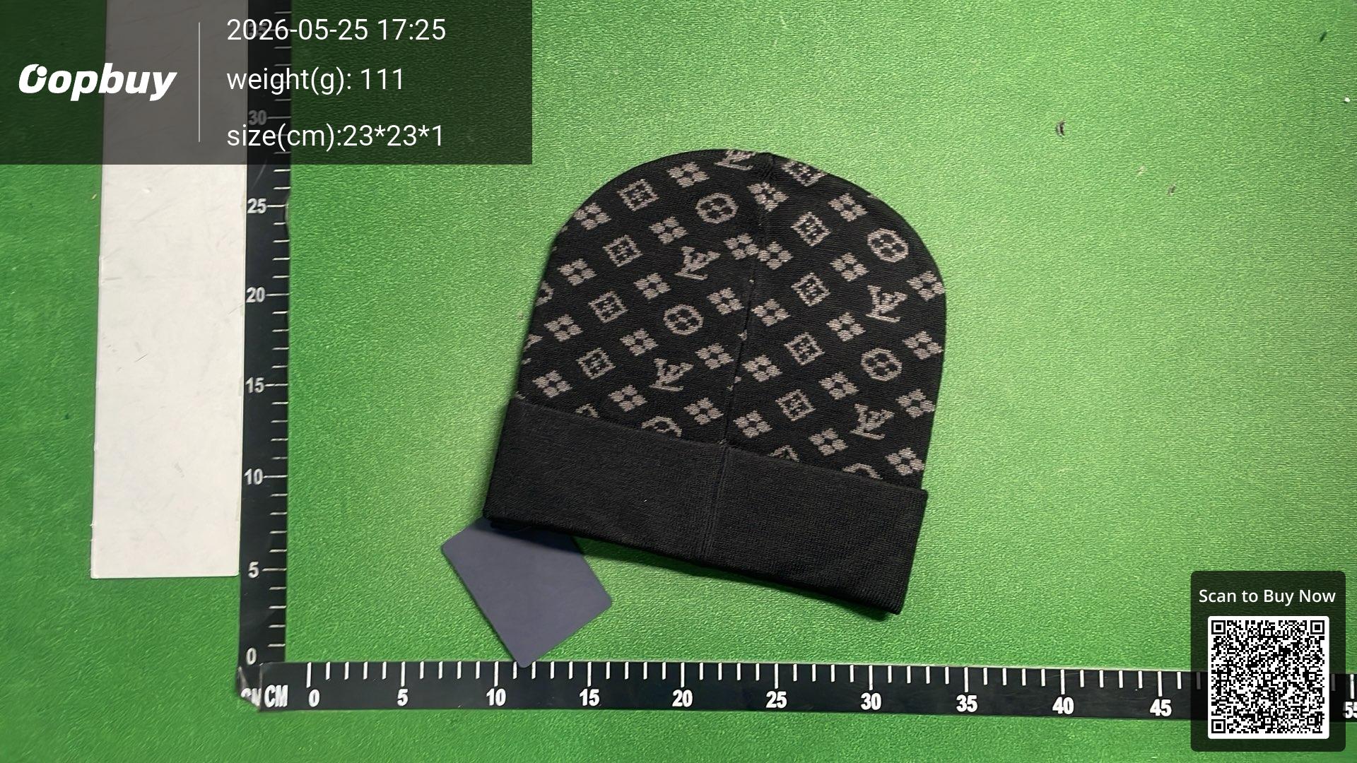 Foto QC 3 de Louis Vuitton Monogram Beanie Blue
