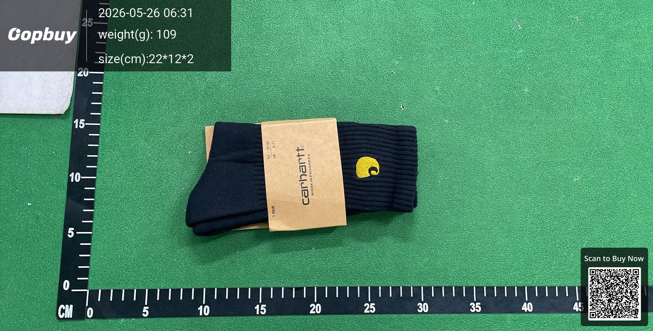 Foto QC 2 de Carhartt WIP Crew Socks Lightning Peace '89 White