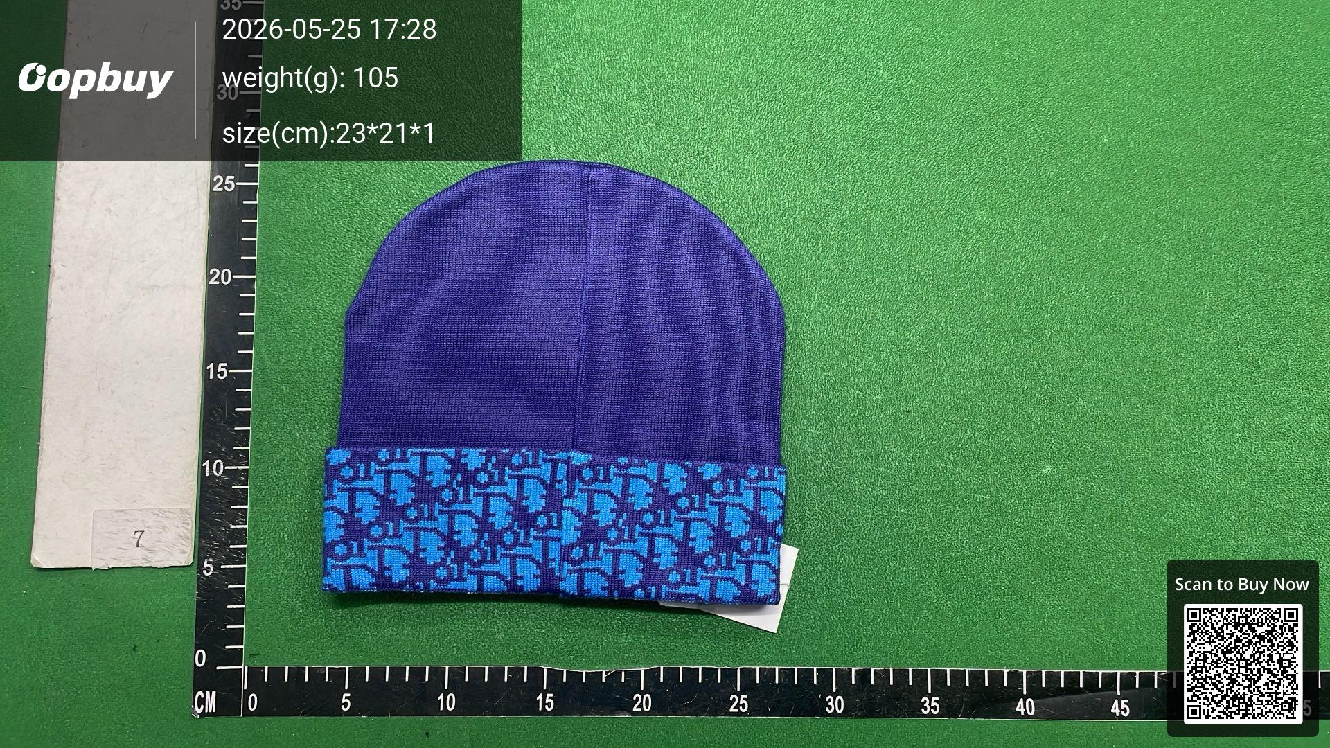 Foto QC 4 de Dior Oblique Beanie Pink