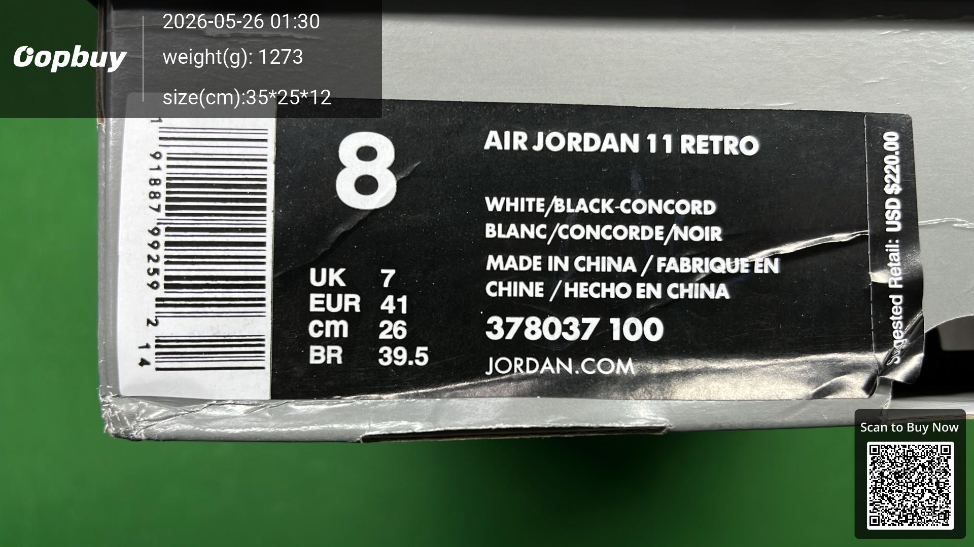 Foto QC 3 de Jordan 11 Retro Cherry CT8012-116