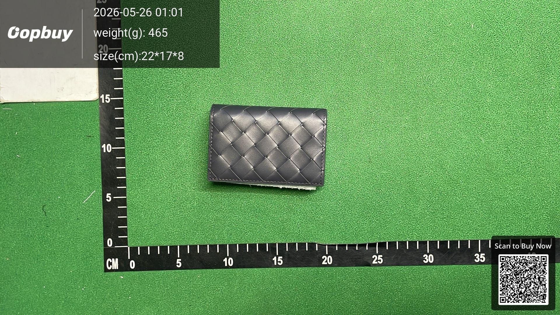 Foto QC 8 de Bottega Veneta Bi-fold Card Case Intrecciato Navy Grey