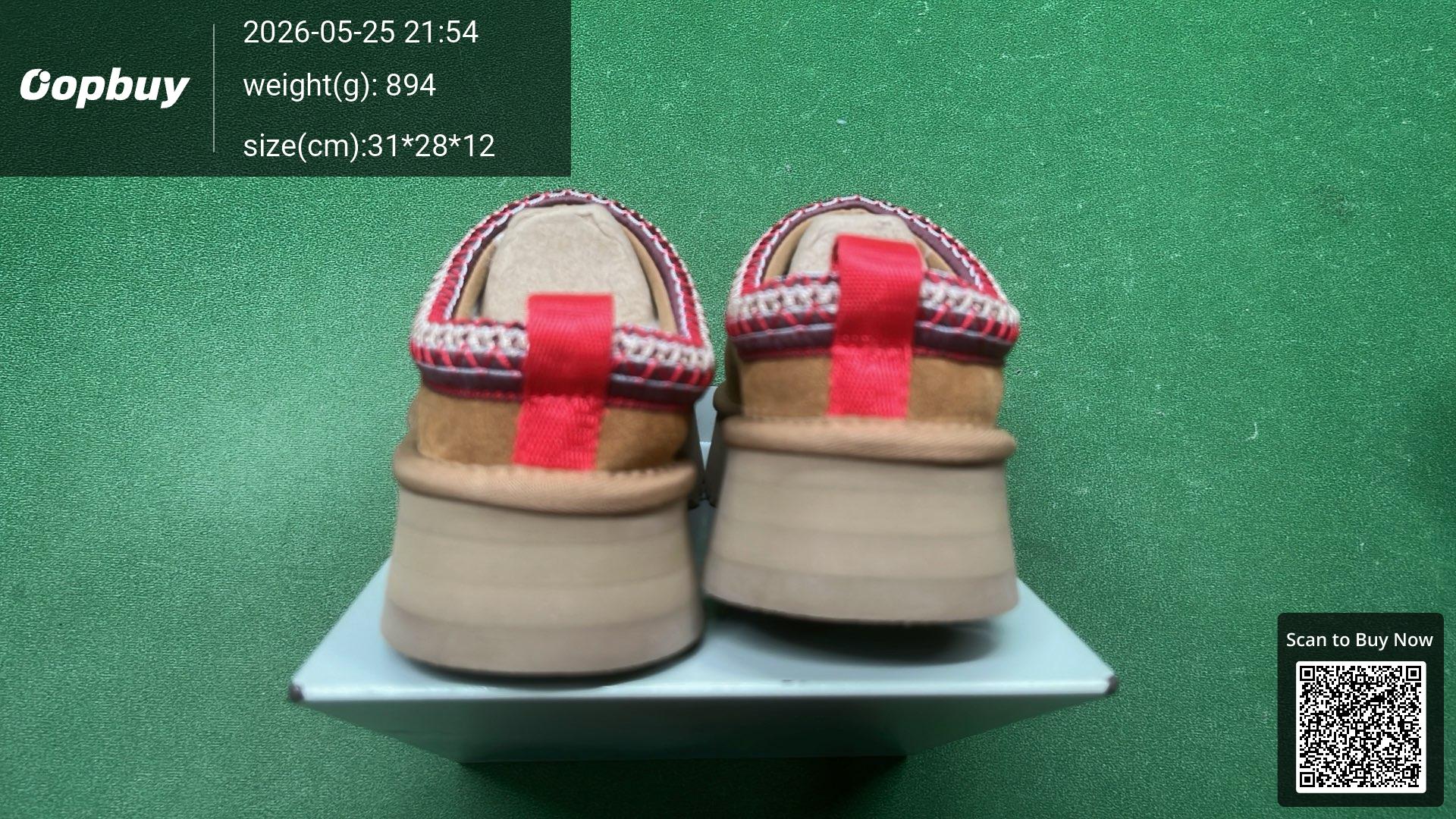 Foto QC 6 de UGG Tazz Platform Suede Tasman Braid Chestnut 1122553