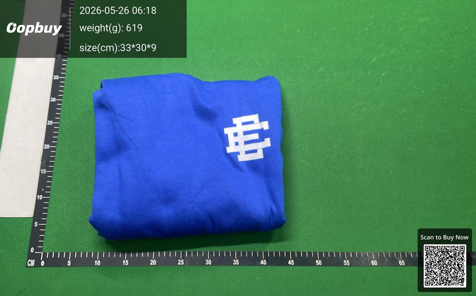 Foto QC 8 de Eric Emanuel Basic Hoodie EE Logo Baby Blue