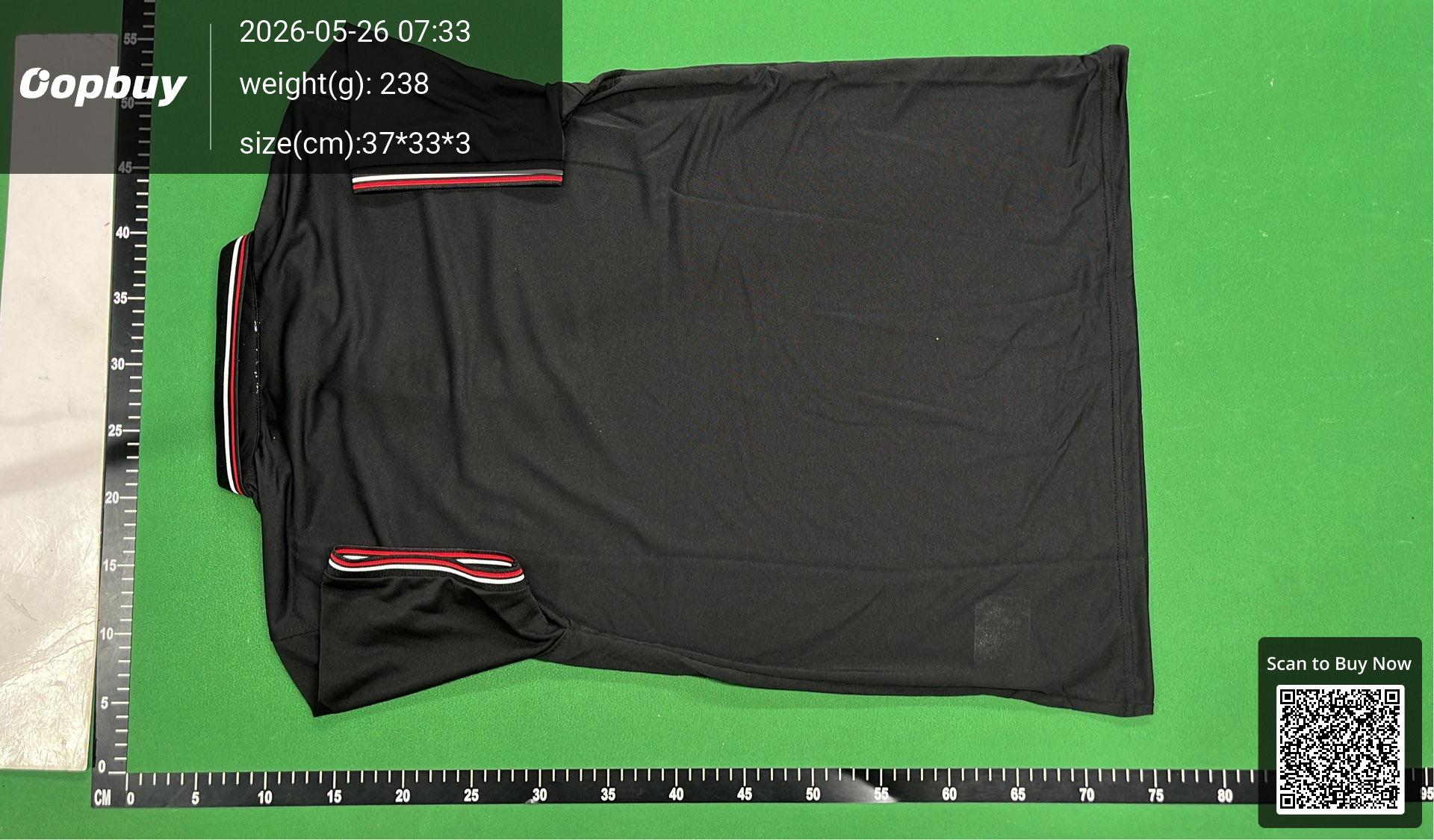 Foto QC 6 de Moncler Shirt Tricolor Tipped Polo Black