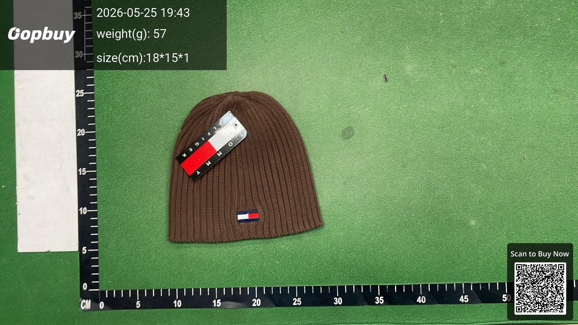 Foto QC 8 de Tommy Hilfiger Flag Logo Beanie Beige