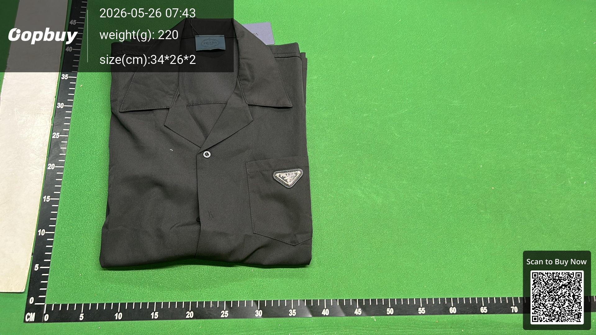 Foto QC 8 de Prada Shirt Triangle Logo Black