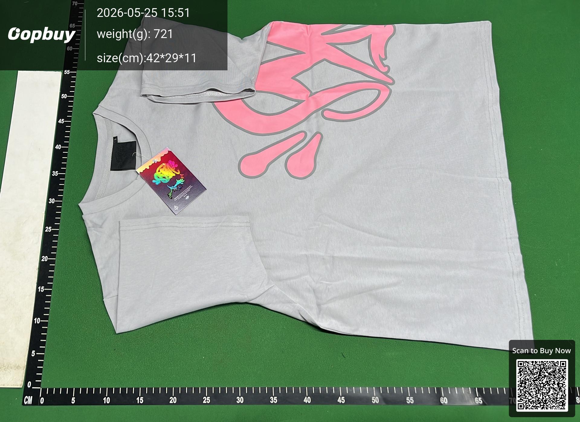 Foto QC 8 de Revenge Syna World Hoodie Embroidered Logo Zip Up Grey
